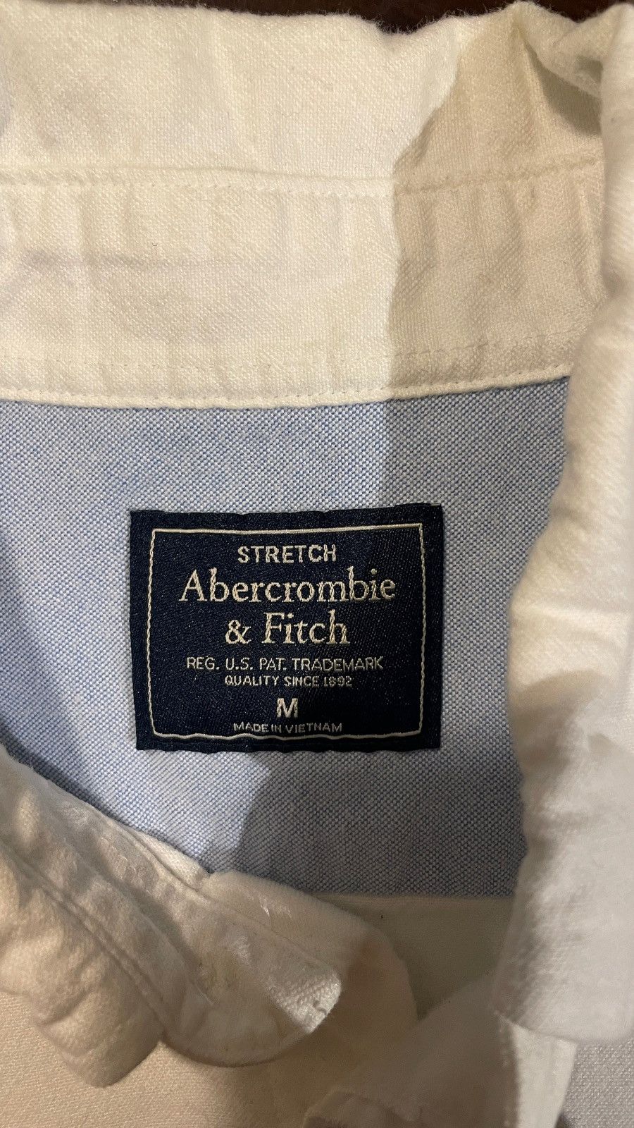 Abercrombie & Fitch WHITE BUTTON-UP SHIRT ABERCROMBIE & FITCH (M) Size US M / EU 48-50 / 2 - 4 Thumbnail