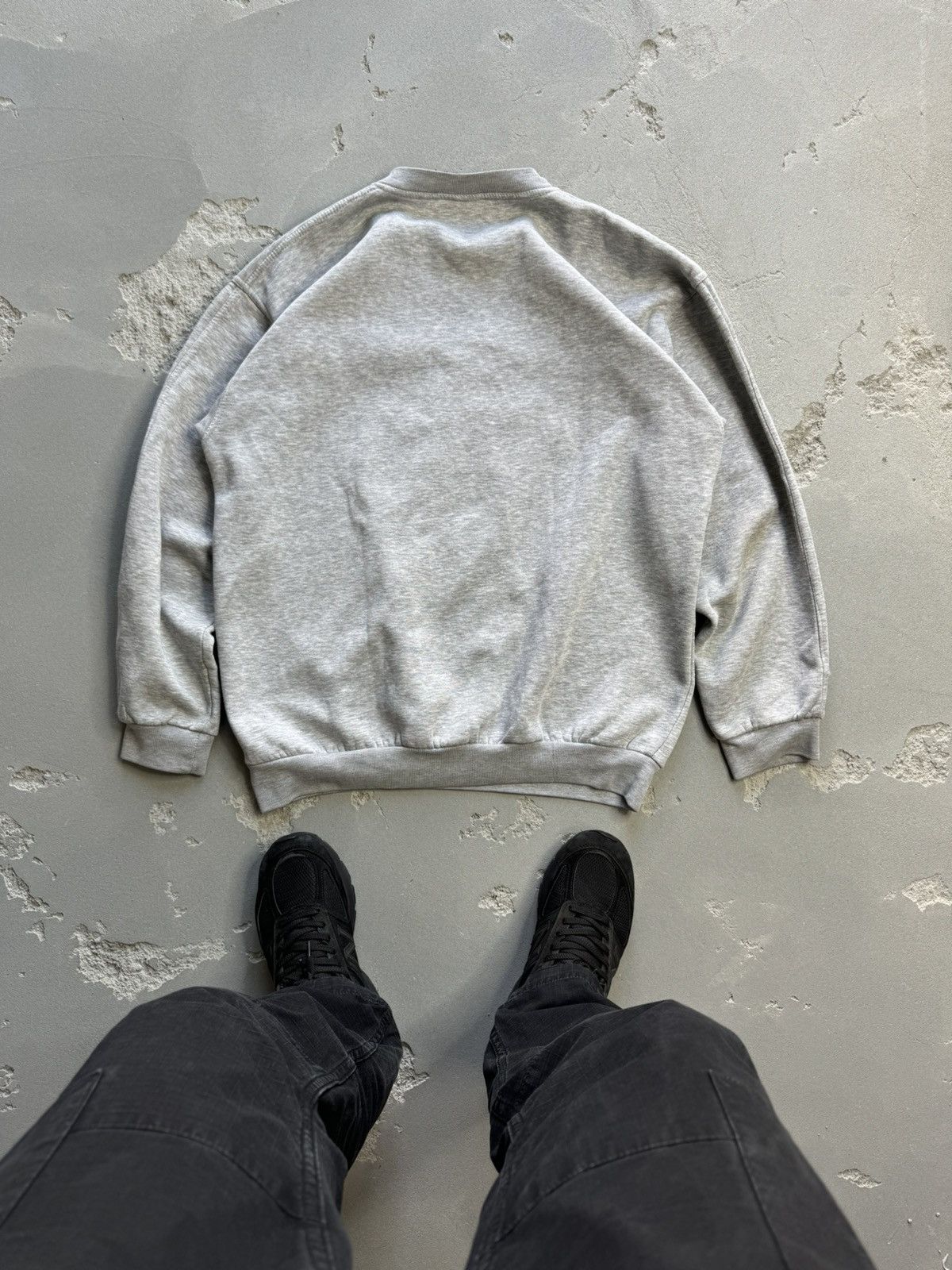 Adidas × Vintage 90s Vintage Adidas Equipment Grey Baggy Crewneck Sweatshirt Size US XL / EU 56 / 4 - 2 Thumbnail
