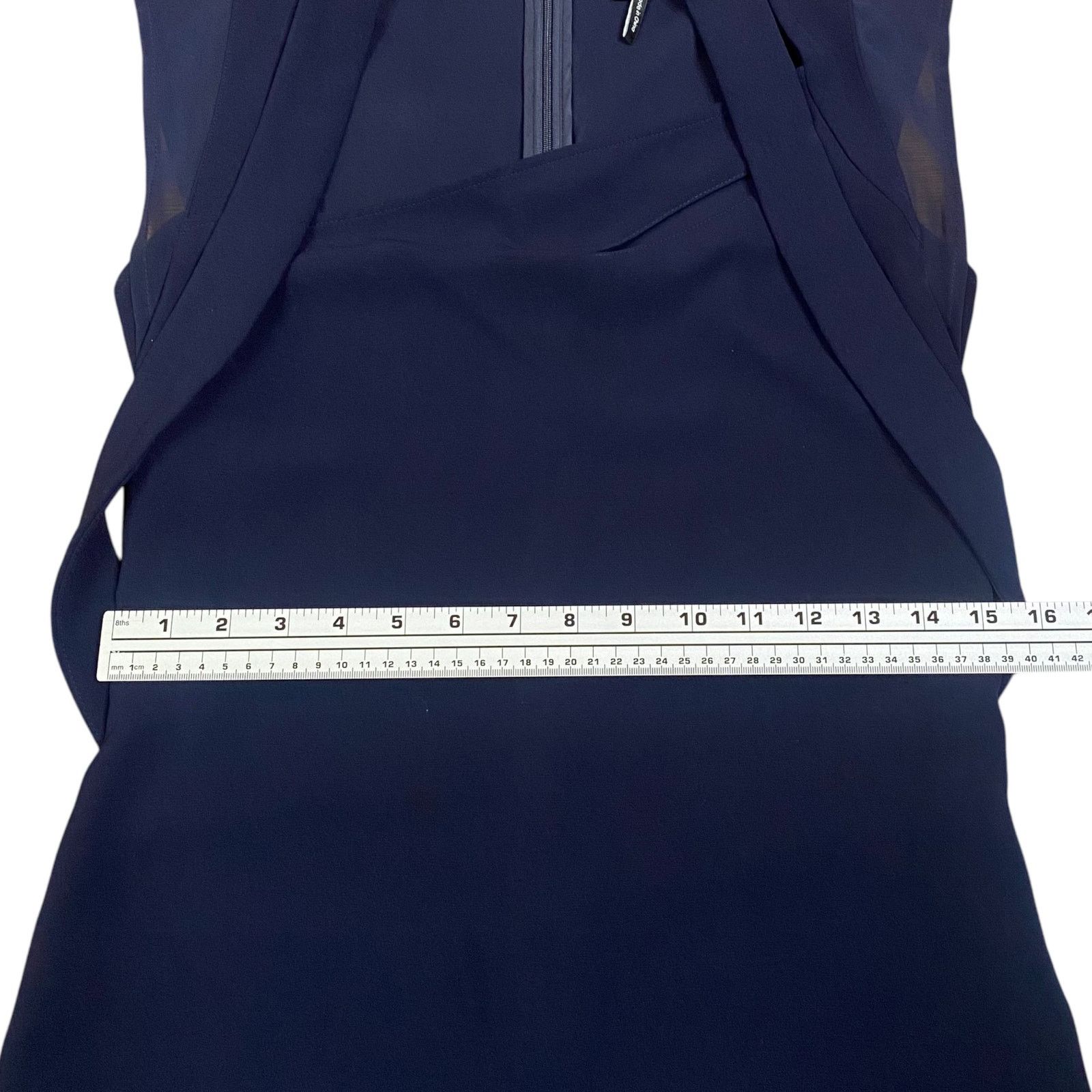 The Kooples The Kooples Navy Blue Cut Out Sheath Mini Dress SZ S Size S / US 4 / IT 40 - 9 Thumbnail