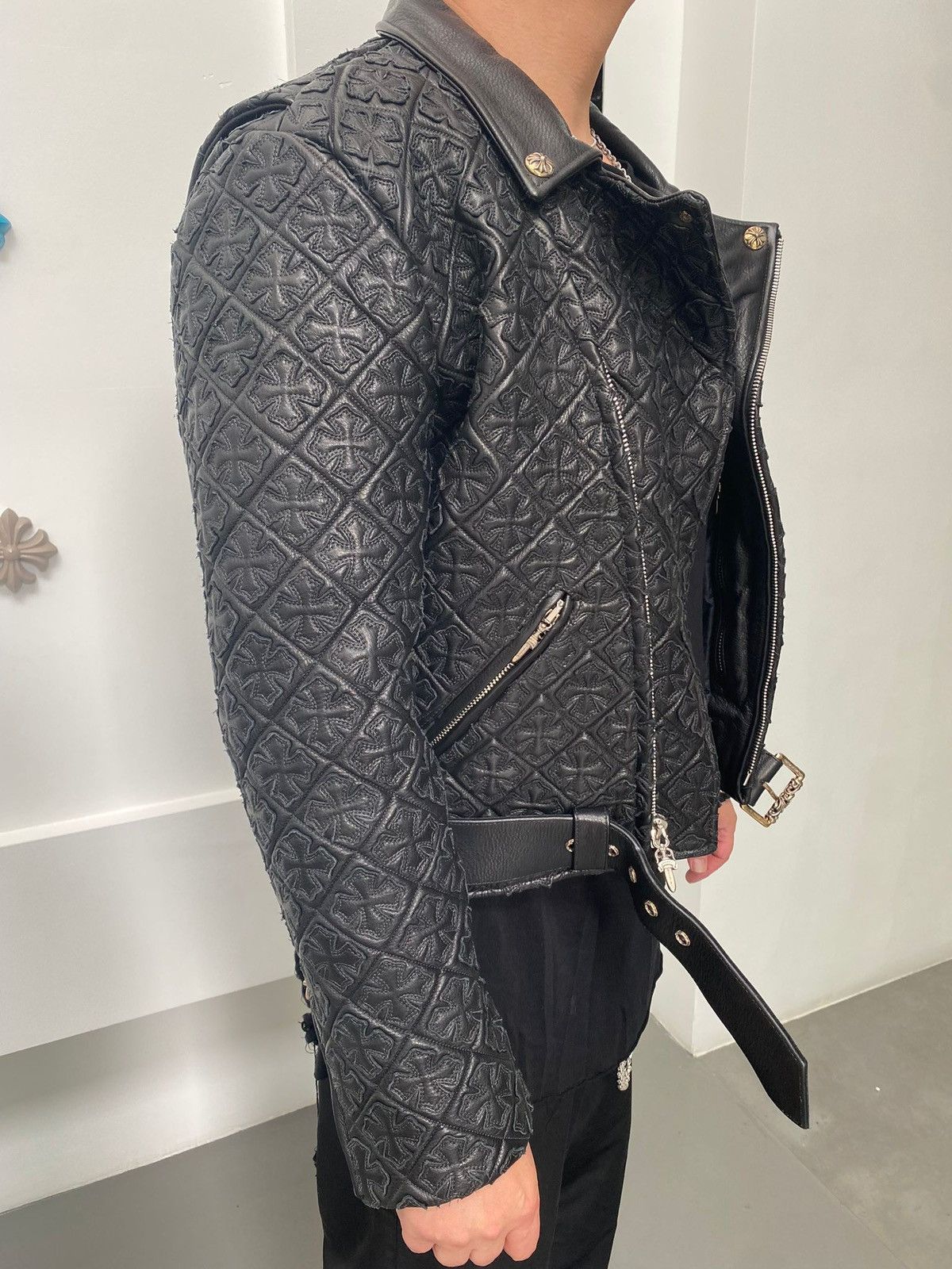 Chrome Hearts Chrome Hearts JJ Dean Mathematical Leather Jacket Size US XL / EU 56 / 4 - 22 Thumbnail