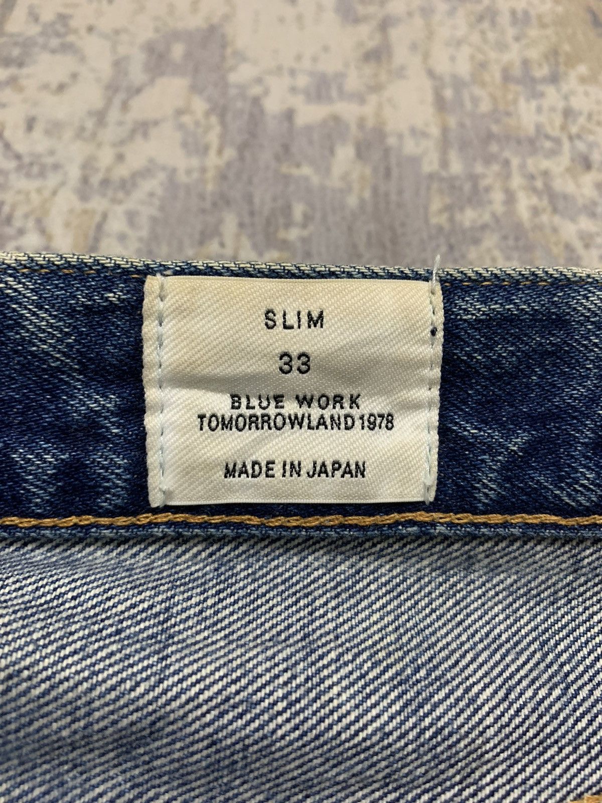 Japanese Brand Japanese Blue Work Custom Sashiko Boro Selvedge Denim Size US 35 - 22 Thumbnail