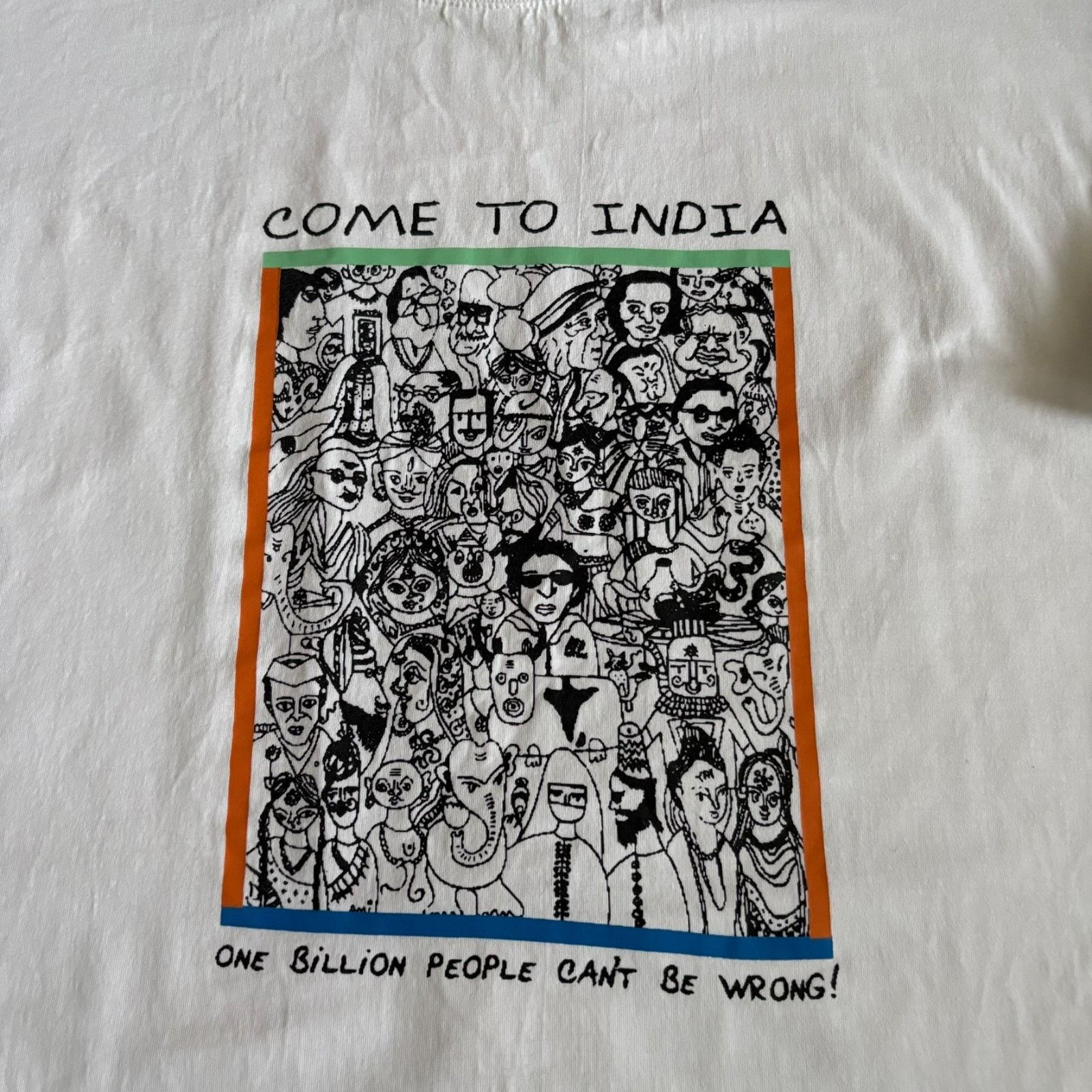 Vintage Vintage String Info India T-Shirt Men's Size XL White Rare Size US XL / EU 56 / 4 - 3 Thumbnail