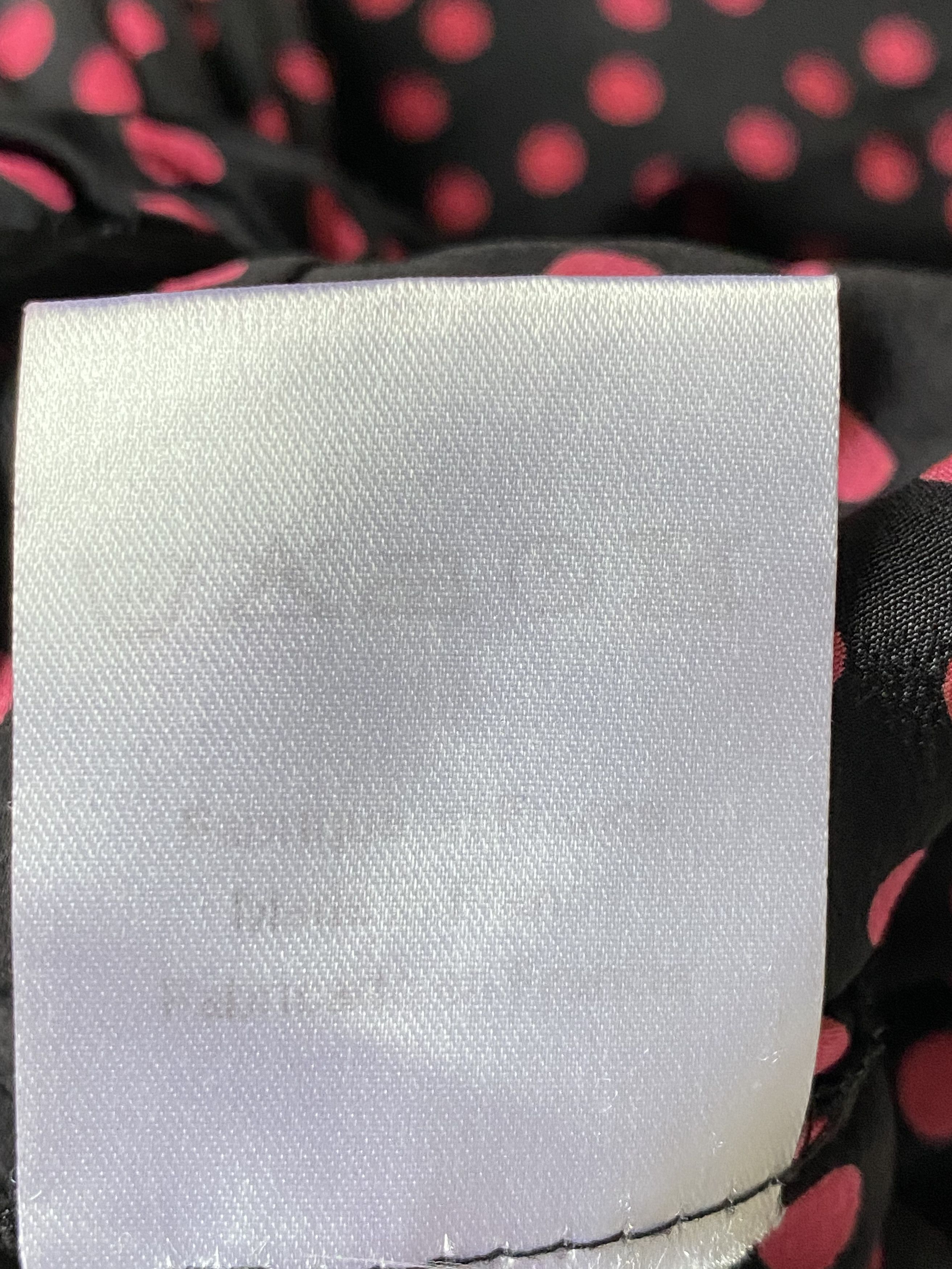 Sandro Sandro Black Dress with Pink Polka Dots Size S / US 4 / IT 40 - 7 Thumbnail