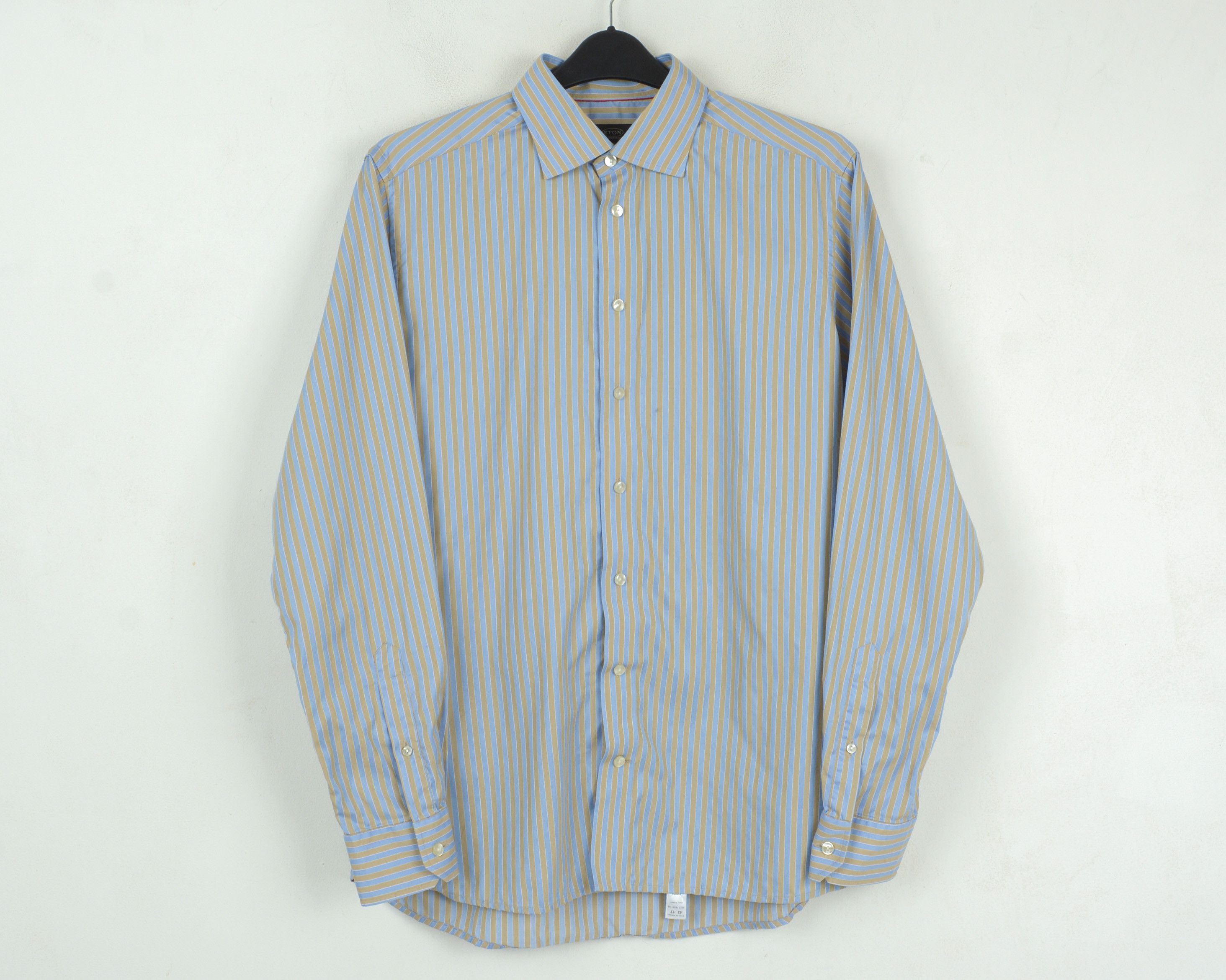 Eton ETON Formal Shirt 17" Size 43 Single Cuffs oxford button up Size 42R - 1 Thumbnail