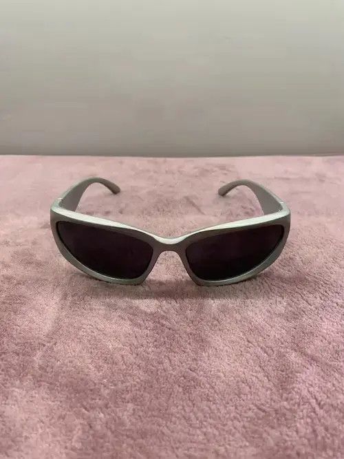 Other Vintage Silver Chrome Y2K glasses Sunglasses cyber rave punk Size ONE SIZE - 3 Thumbnail