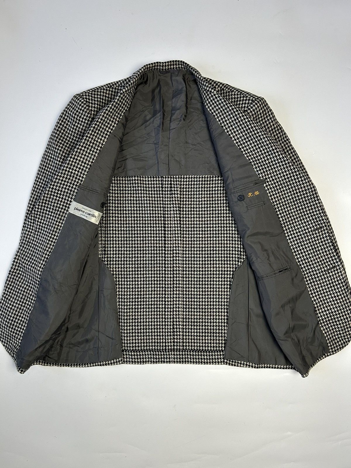 Designer × Pierre Cardin PIERRE CARDIN WHITE AND BLACK BLAZER Size 38L - 2 Thumbnail