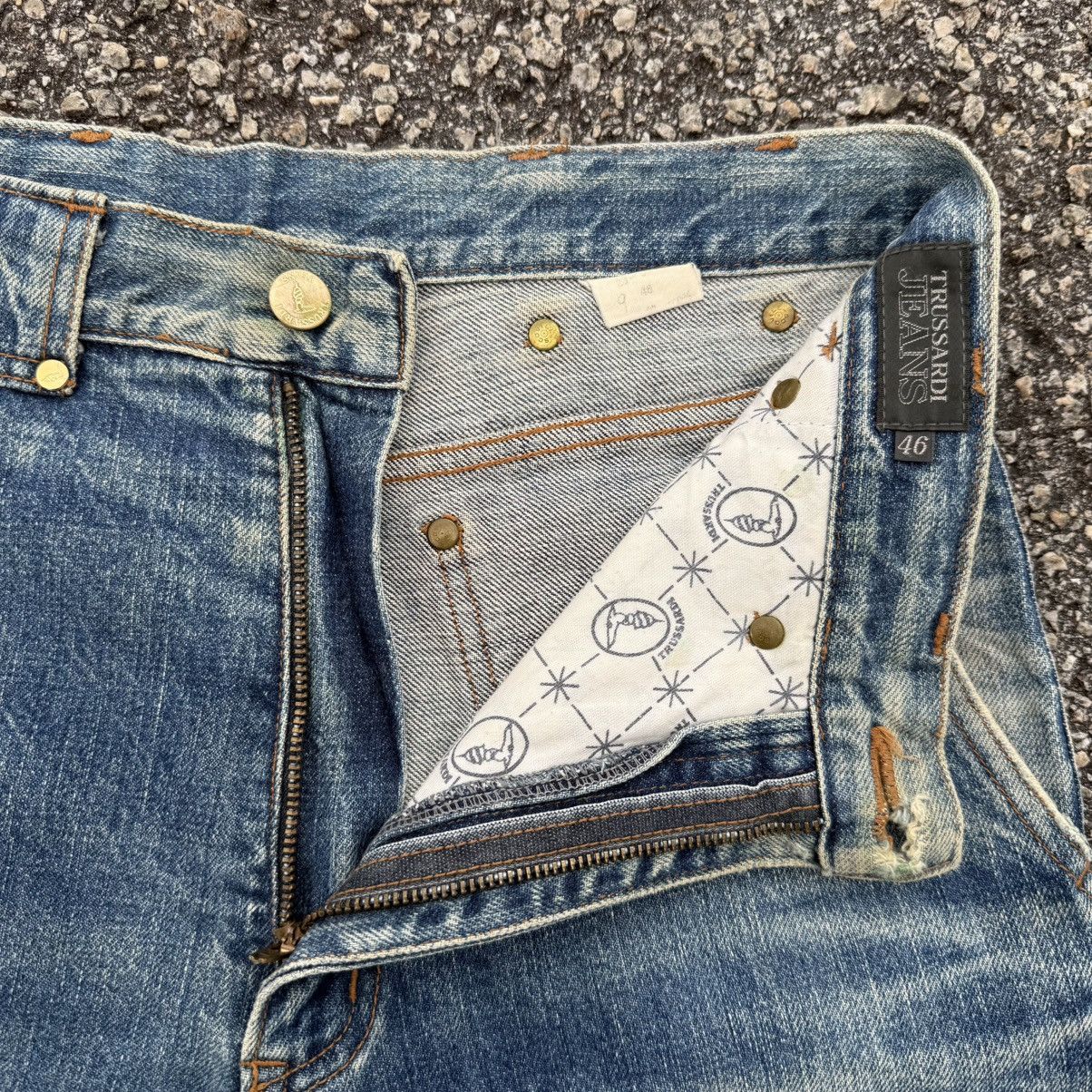 Trussardi VINTAGE TRUSSARDI FADED DENIM JEAN PANTS W29 Size US 29 - 7 Thumbnail