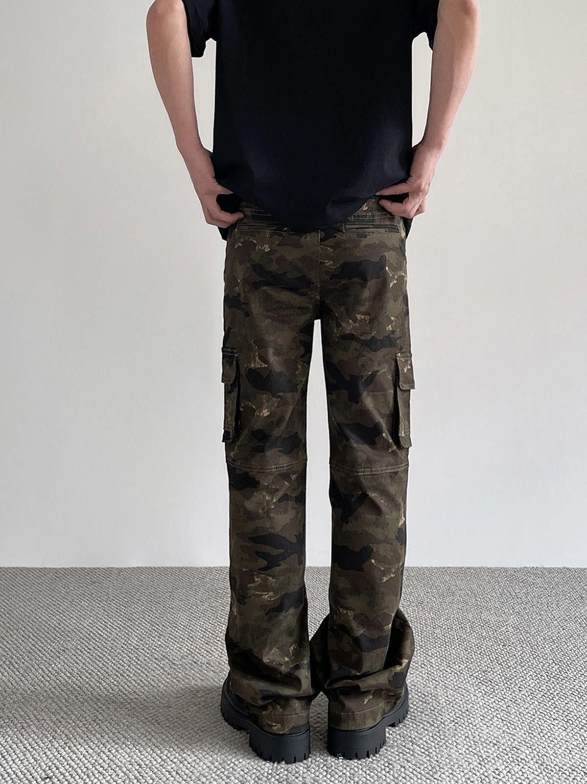 Other Camouflage Cargo Flare Pants Size US 28 / EU 44 - 6 Thumbnail