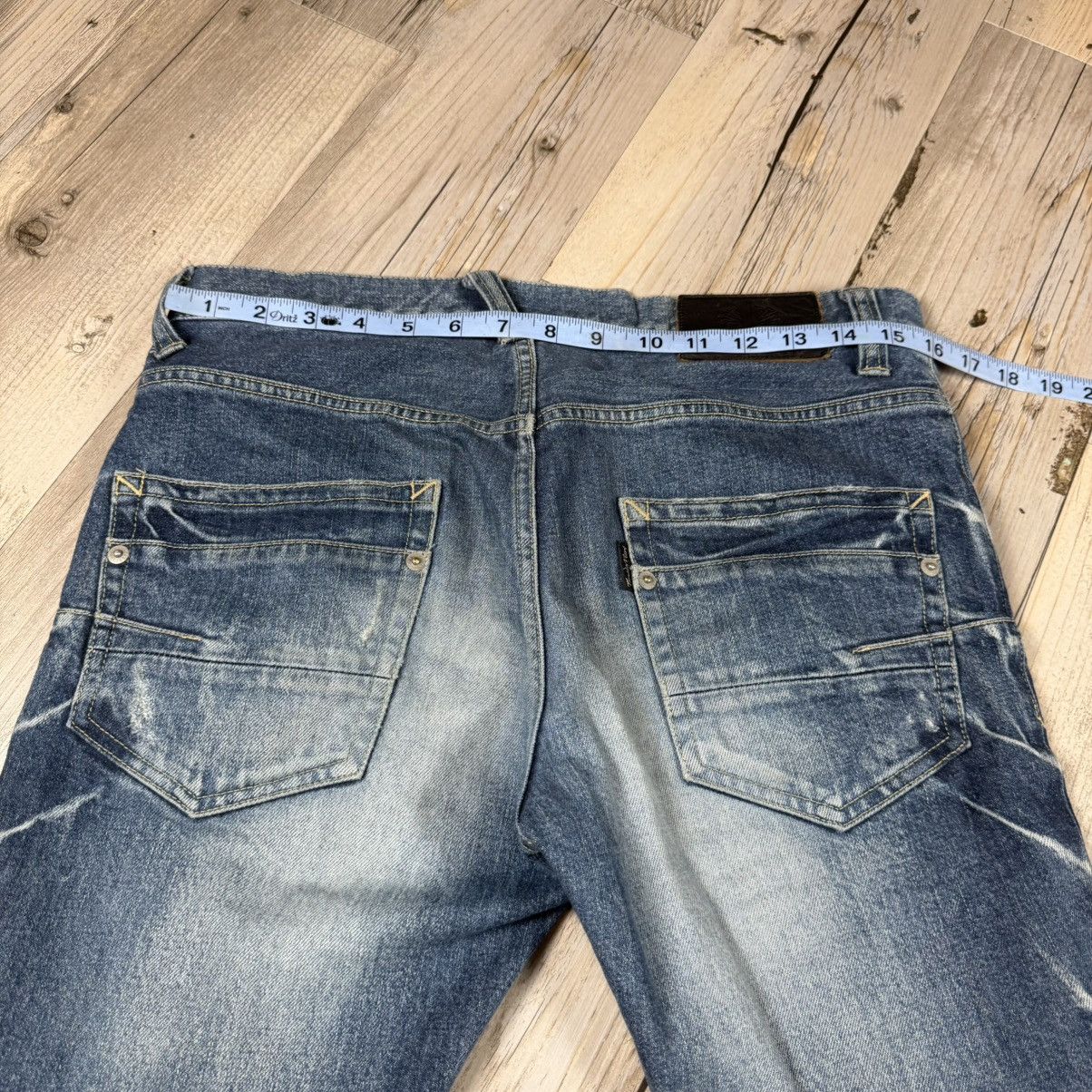 Rare Paint Splatter Tornado Mart Japan Whisker Jeans