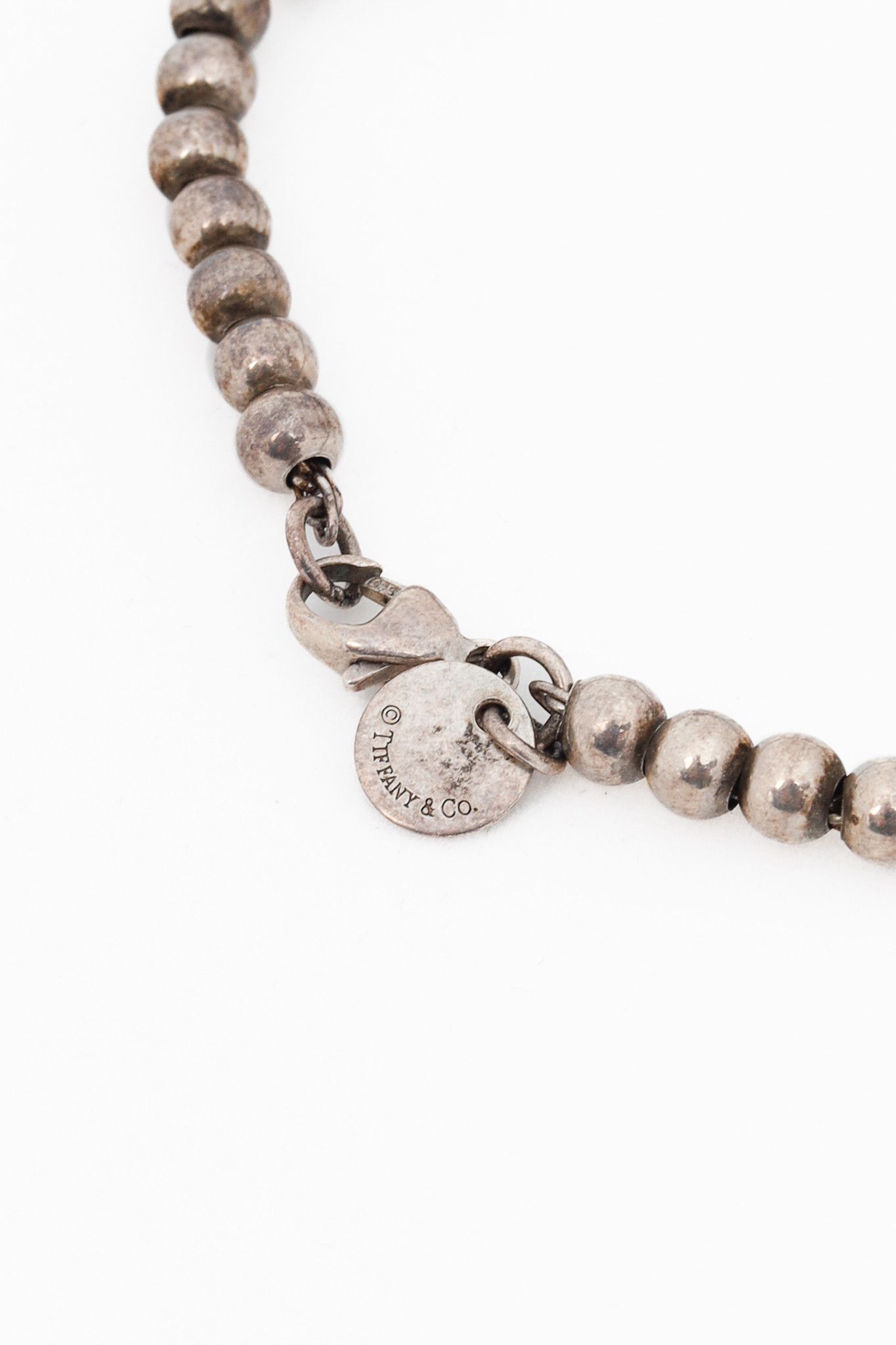 Tiffany & Co. Tiffany & Co. Sterling Silver Heart-Tag Bead Bracelet Size ONE SIZE - 4 Thumbnail
