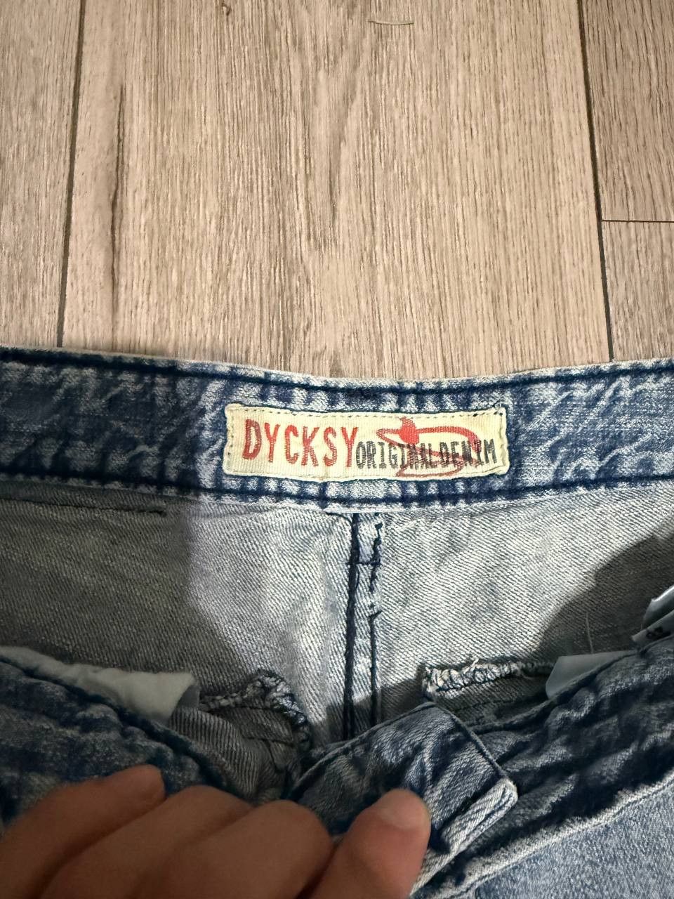 Other Y2K Cargo Jeans Dycksy Size 29 Blue Avante Garde Size 29" - 4 Thumbnail