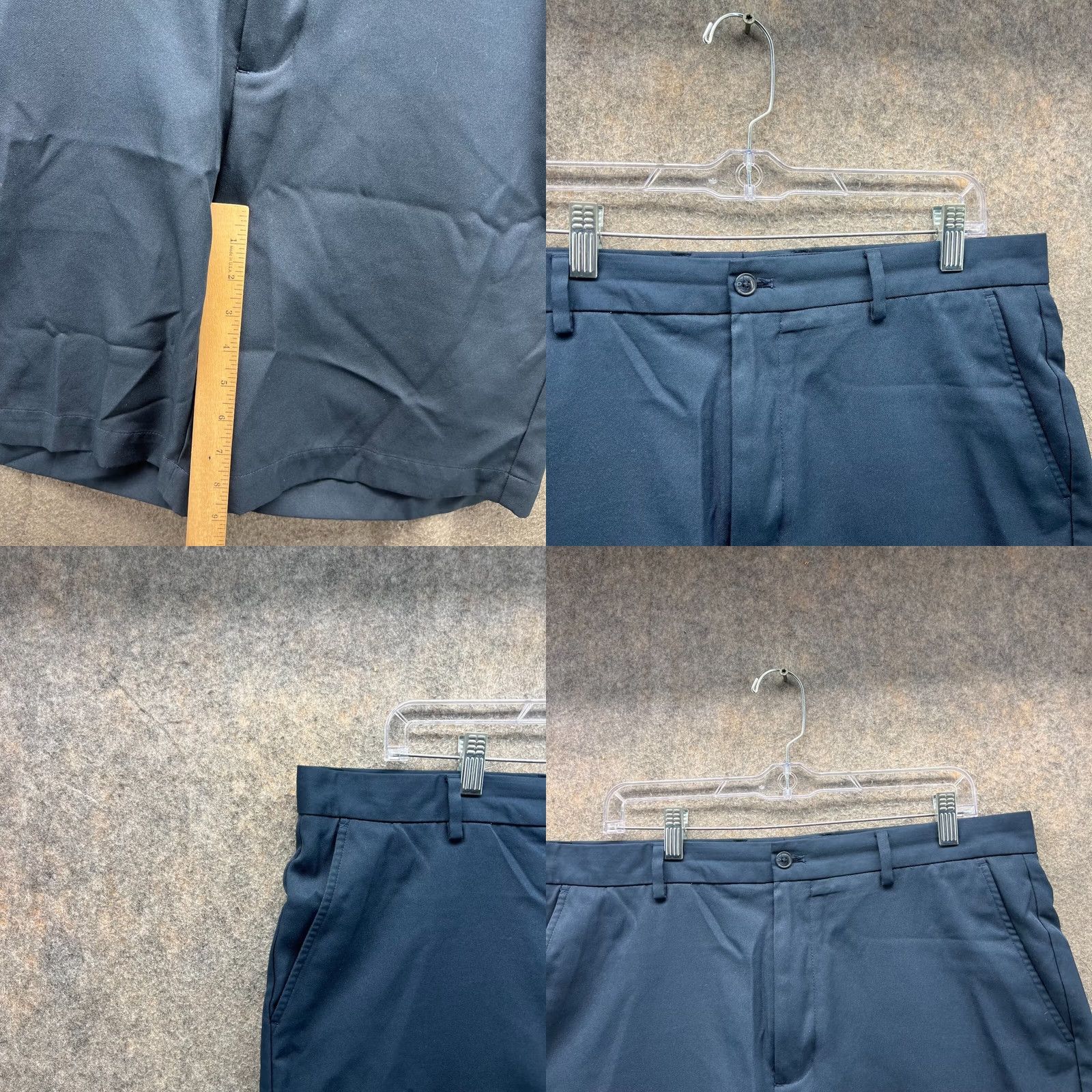 Vintage Greg Norman Shorts Mens 36 Blue Navy Cotton Chino Flat Front Knit Golf Casual Shoes? Size US 36 / EU 52 - 8 Thumbnail
