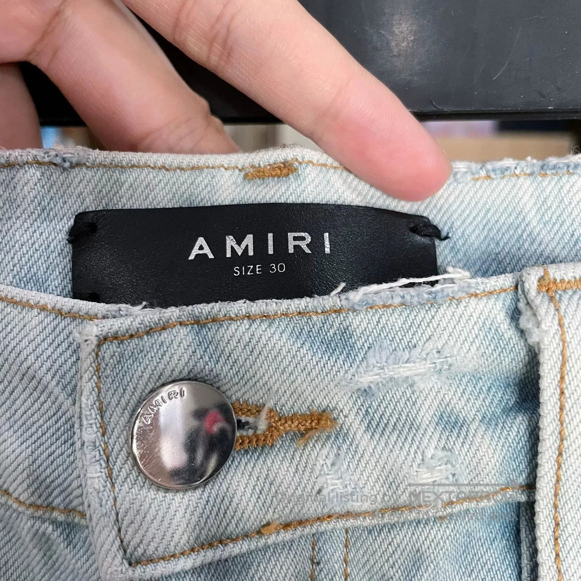 Amiri Amiri Blue Distressed Jeans Size 30. Size US 30 / EU 46 - 3 Thumbnail