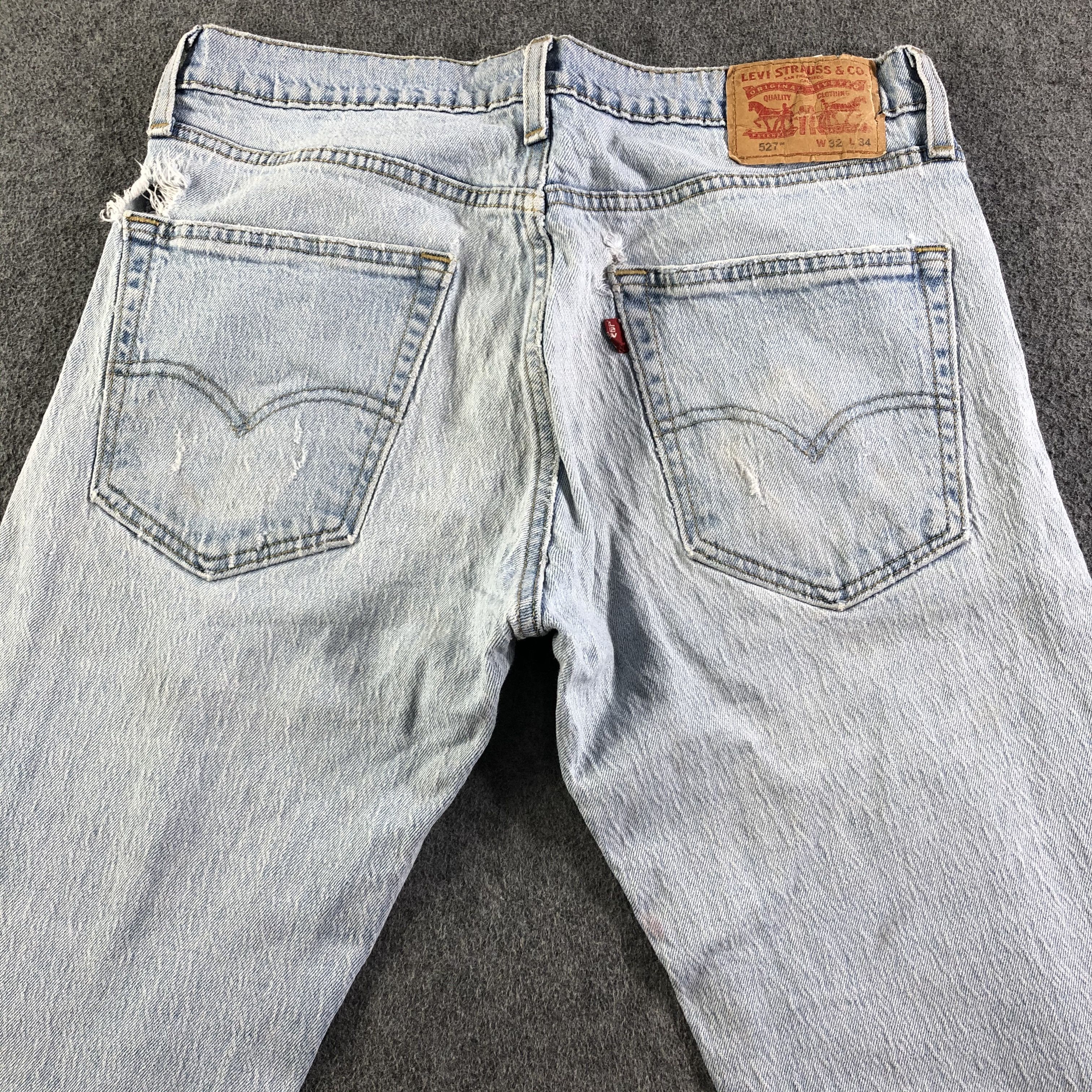 Levi's Vintage Light Wash Levis 527 Jeans-J3696 Size US 32 / EU 48 - 4 Thumbnail