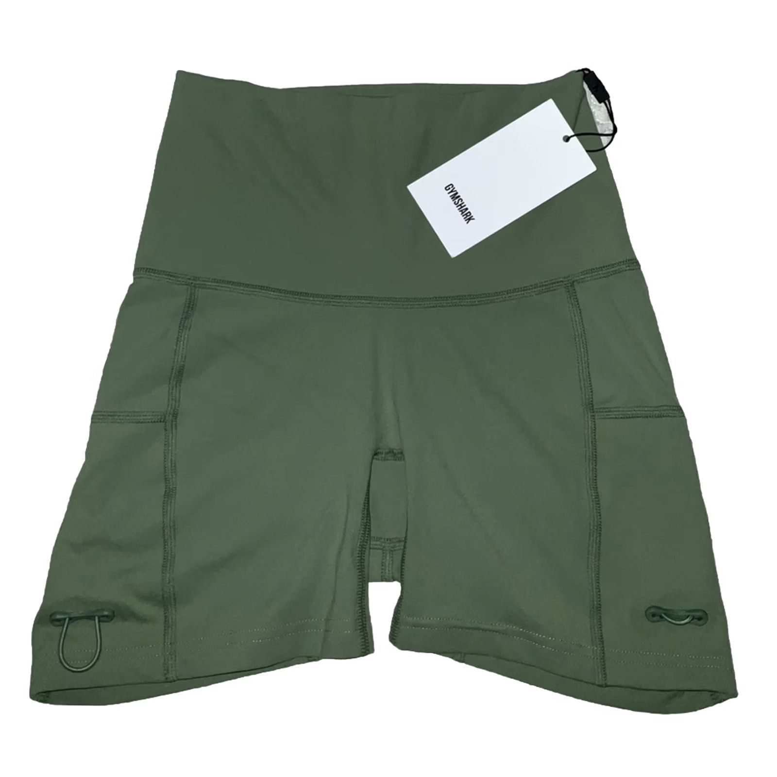 Gymshark Gymshark Shorts Women XS Dusky Sage Legacy Fitness Ruched NEW w/ Tags Athletic Compression Yoga Gym Size 26" / US 2 / IT 38 - 2 Thumbnail