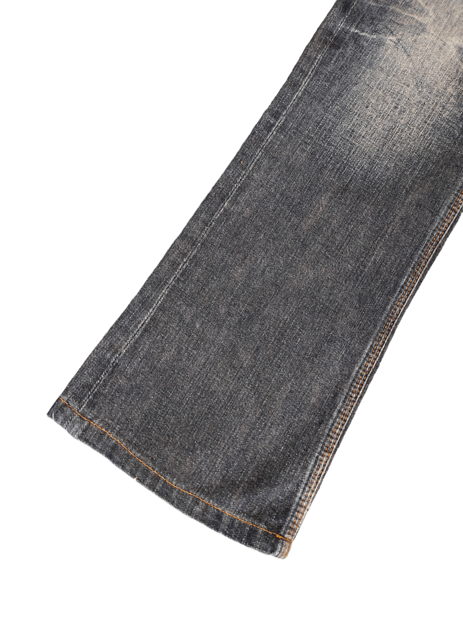 If Six Was Nine Flare Jeans Semantic Design Clawmark Faded Denim Bootcut Y2k Size US 32 / EU 48 - 9 Thumbnail