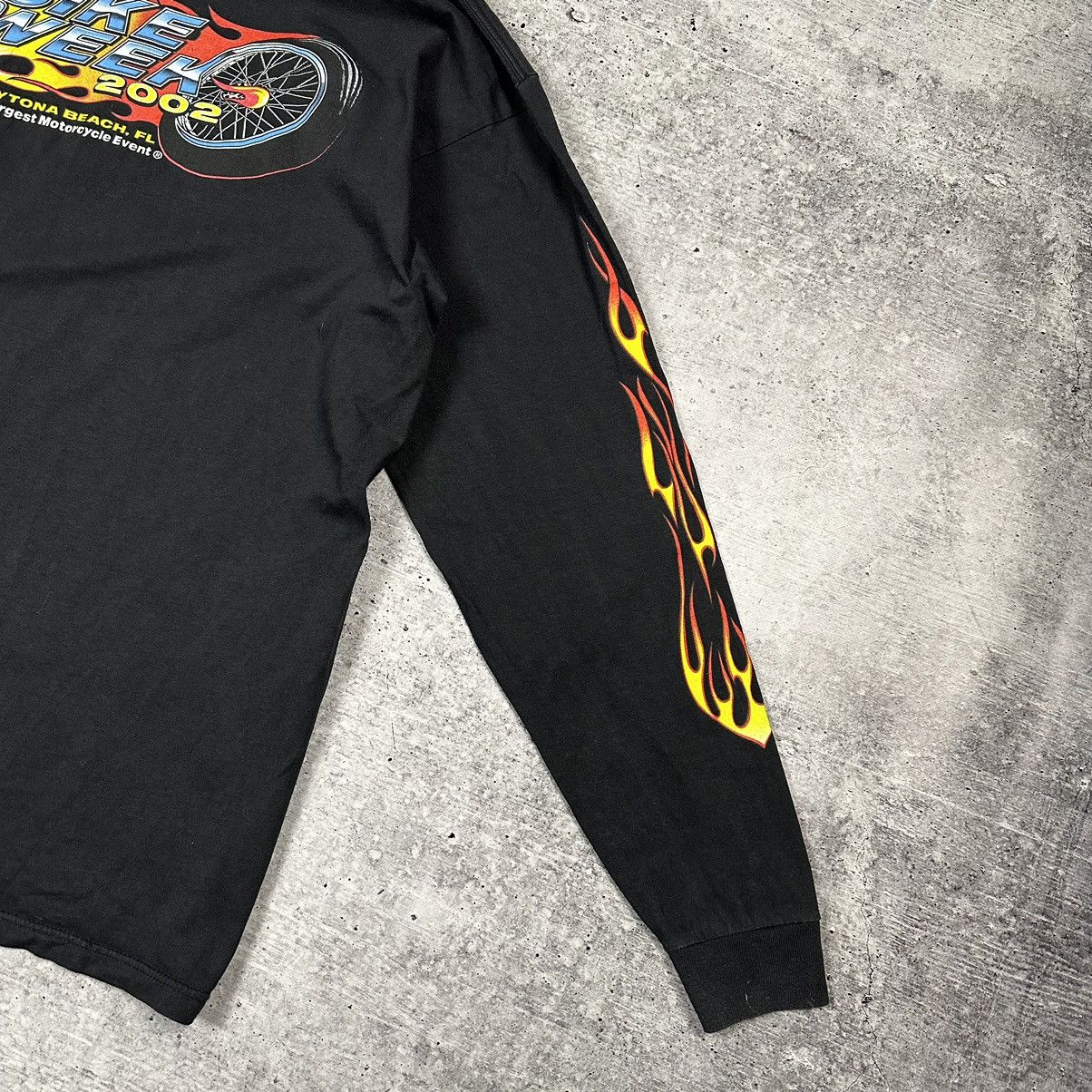Vintage Vintage USA 2002 Daytona Bike Week Long Sleeve Flames Size US XXL / EU 58 / 5 - 11 Thumbnail