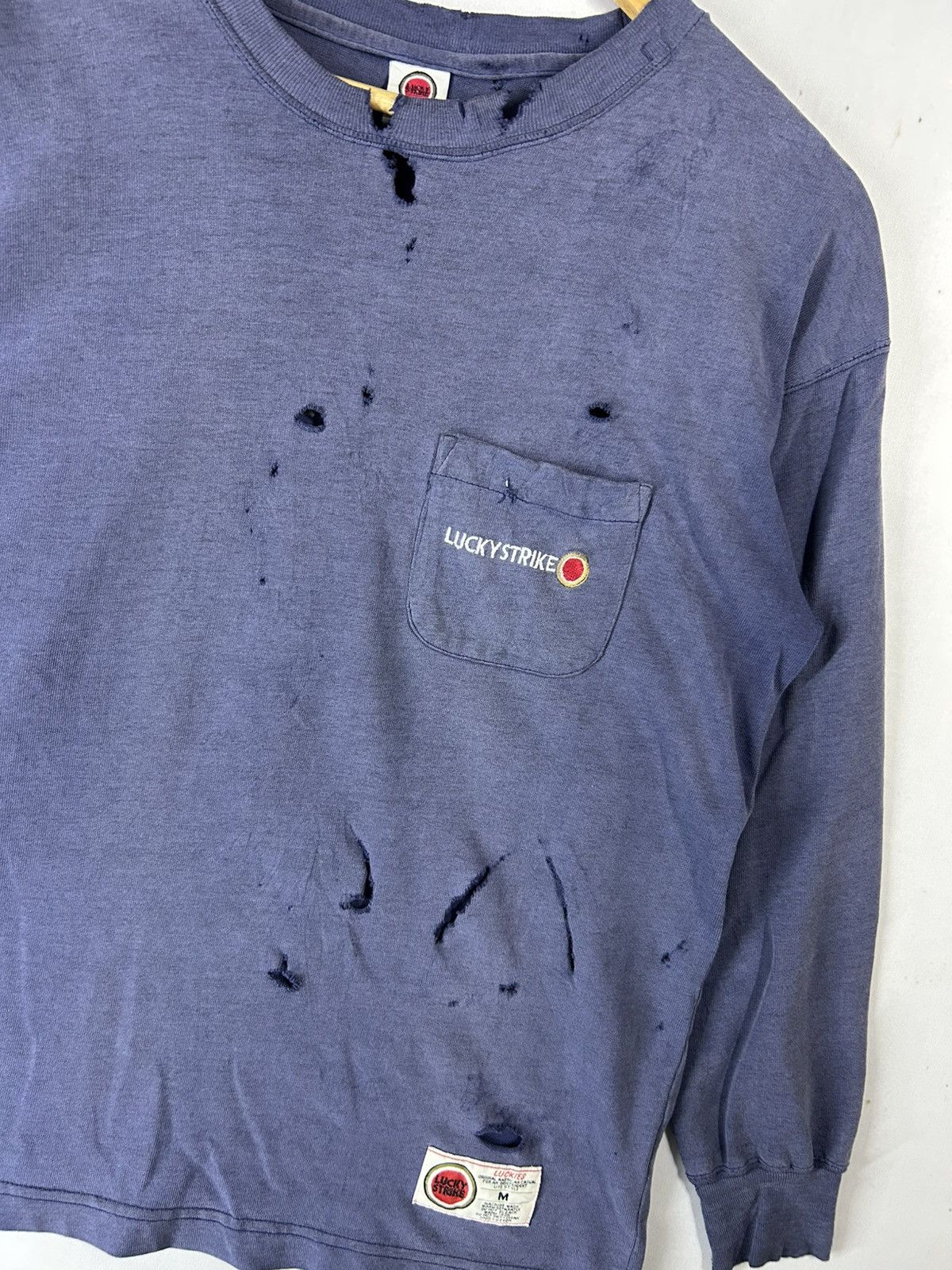 If Six Was Nine × Japanese Brand × Vintage Vintage Thrashed Sunfaded Lucky Strike Size US M / EU 48-50 / 2 - 2 Thumbnail