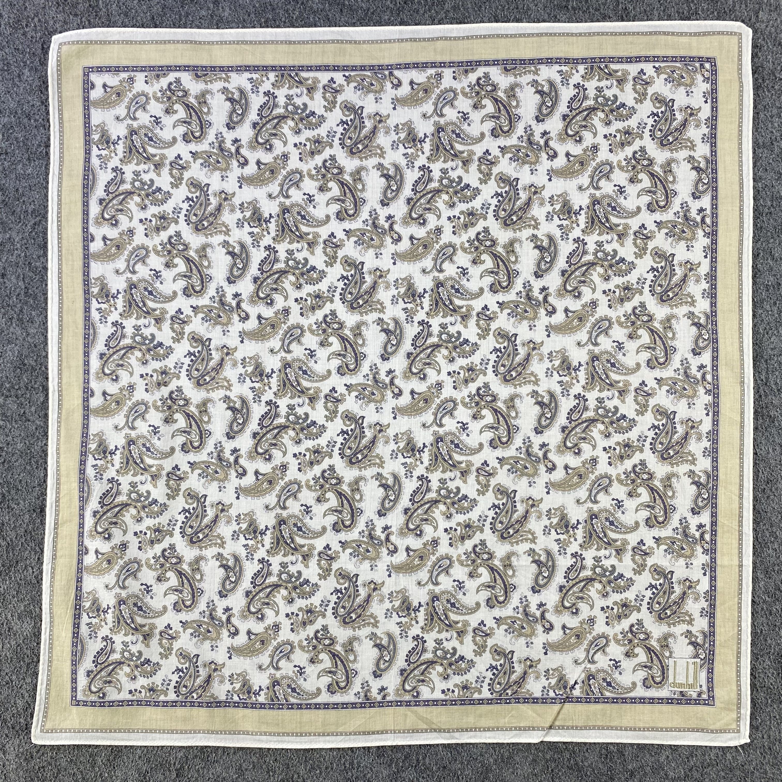 Alfred Dunhill Dunhill Paisley Handkerchief/Neckerchief/Bandana HC756 Size ONE SIZE - 1 Thumbnail