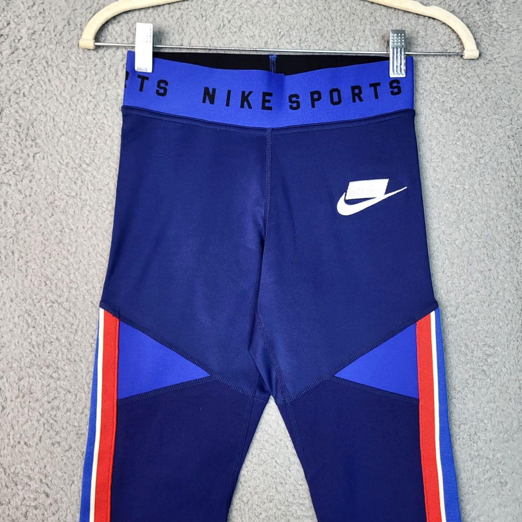 Nike Nike Sportswear Womens University Graphic blue void workout leggings XS Size 26" / US 2 / IT 38 - 2 Thumbnail