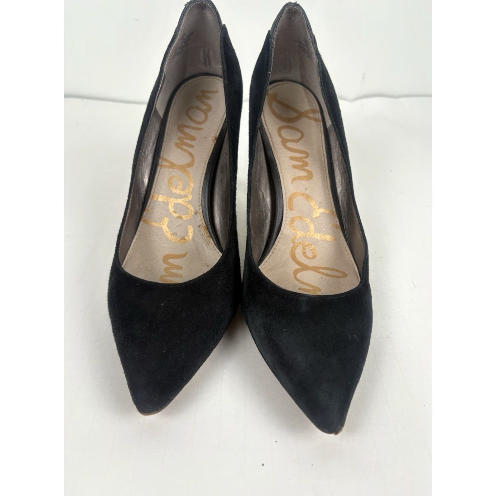 Sam Edelman Sam Edelman Zola Black Suede Heels Ultra High 4in Womens Size 8M Size US 8 / IT 38 - 2 Thumbnail