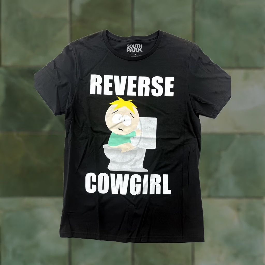Vintage South Park Shirt Mens M Black Butters Reverse Cowgirl Graphic Tee Funny Size US M / EU 48-50 / 2 - 1 Thumbnail