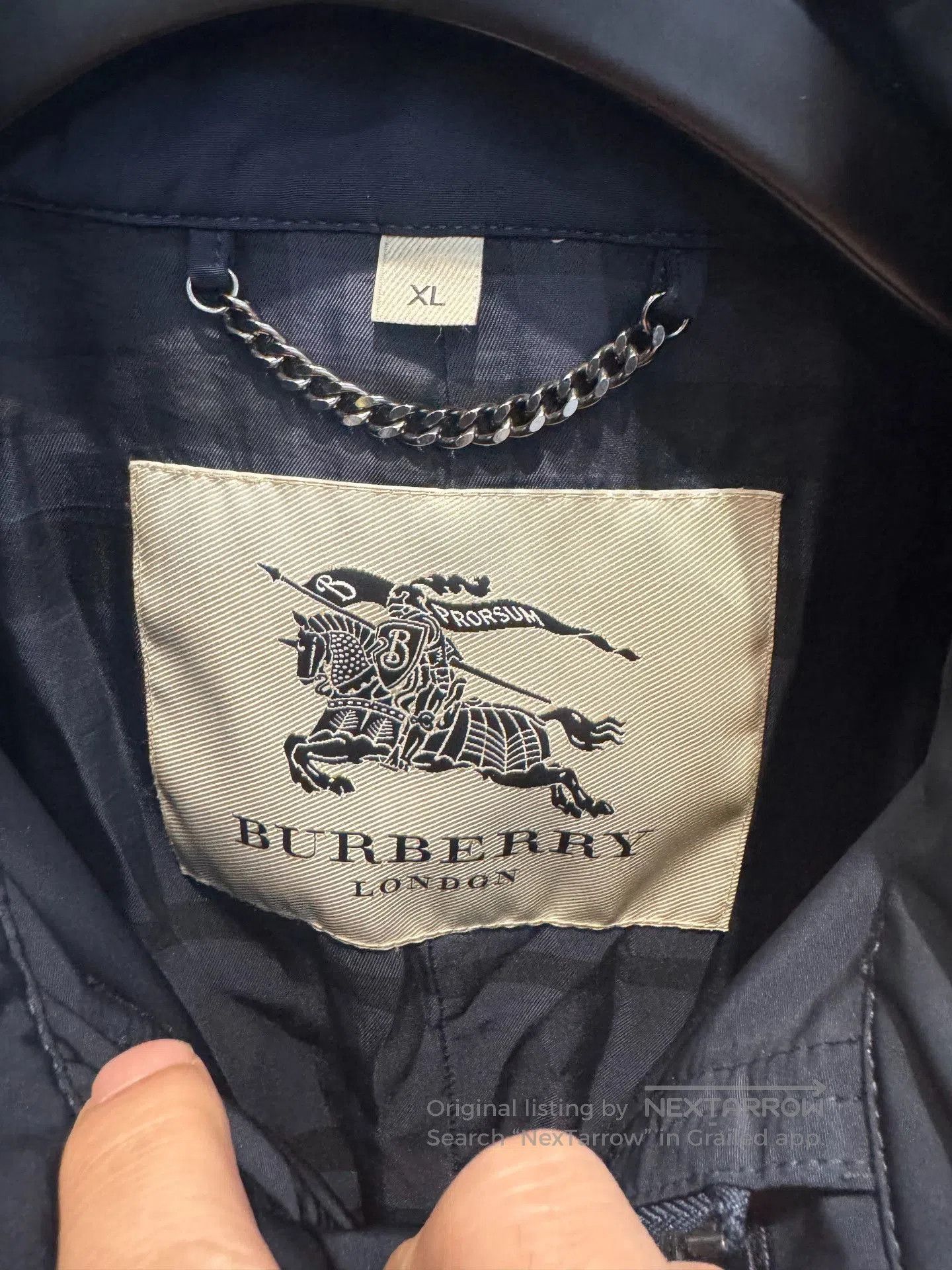 Burberry Burberry Men's Navy Jacket. Size US XL / EU 56 / 4 - 2 Thumbnail