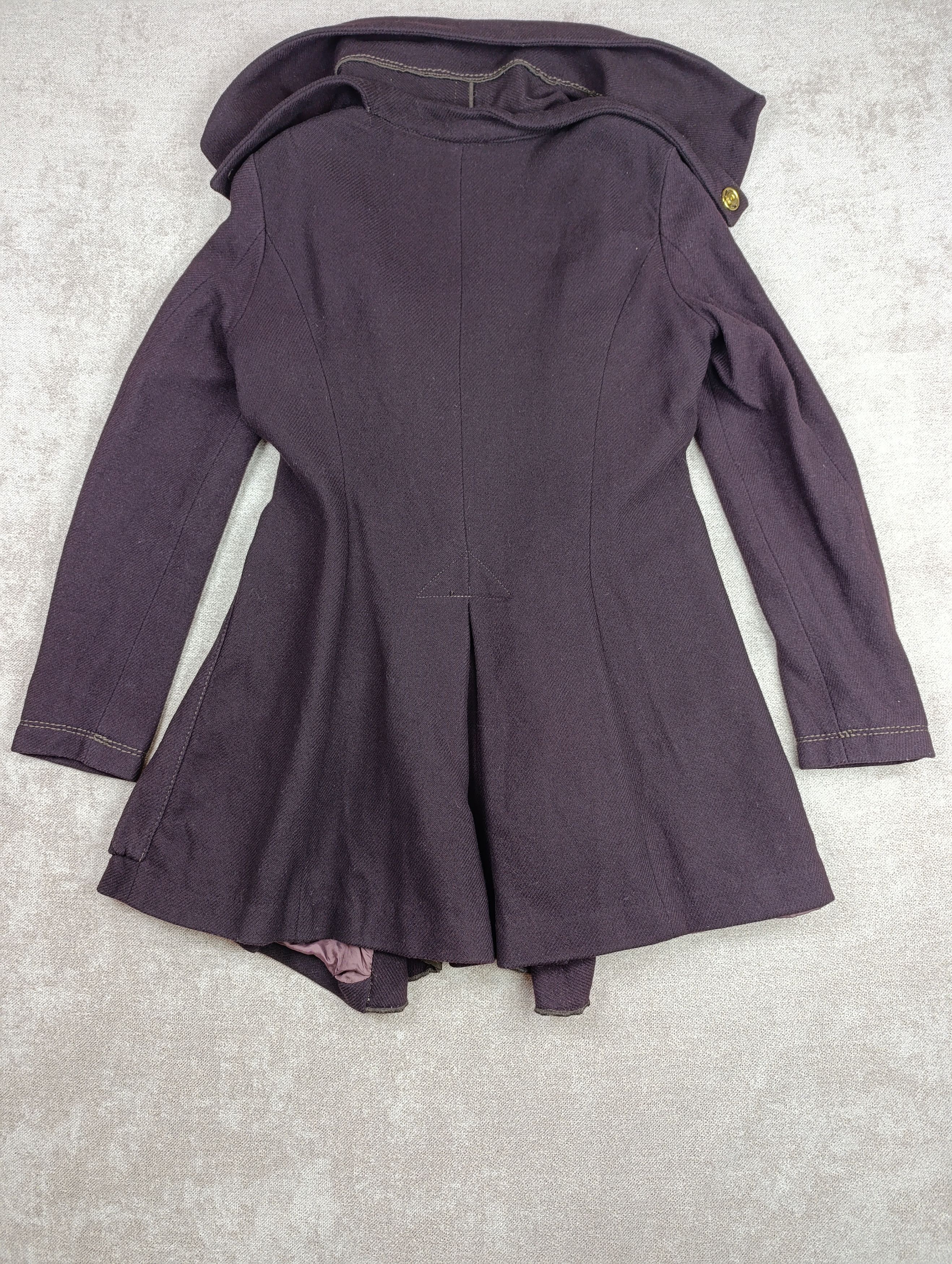 Marithe + Francois Girbaud MARITHE FRANCOIS GIRBAUD AVANT GARDE WOOL CORSET WOMENS COAT Size L / US 10 / IT 46 - 17 Thumbnail