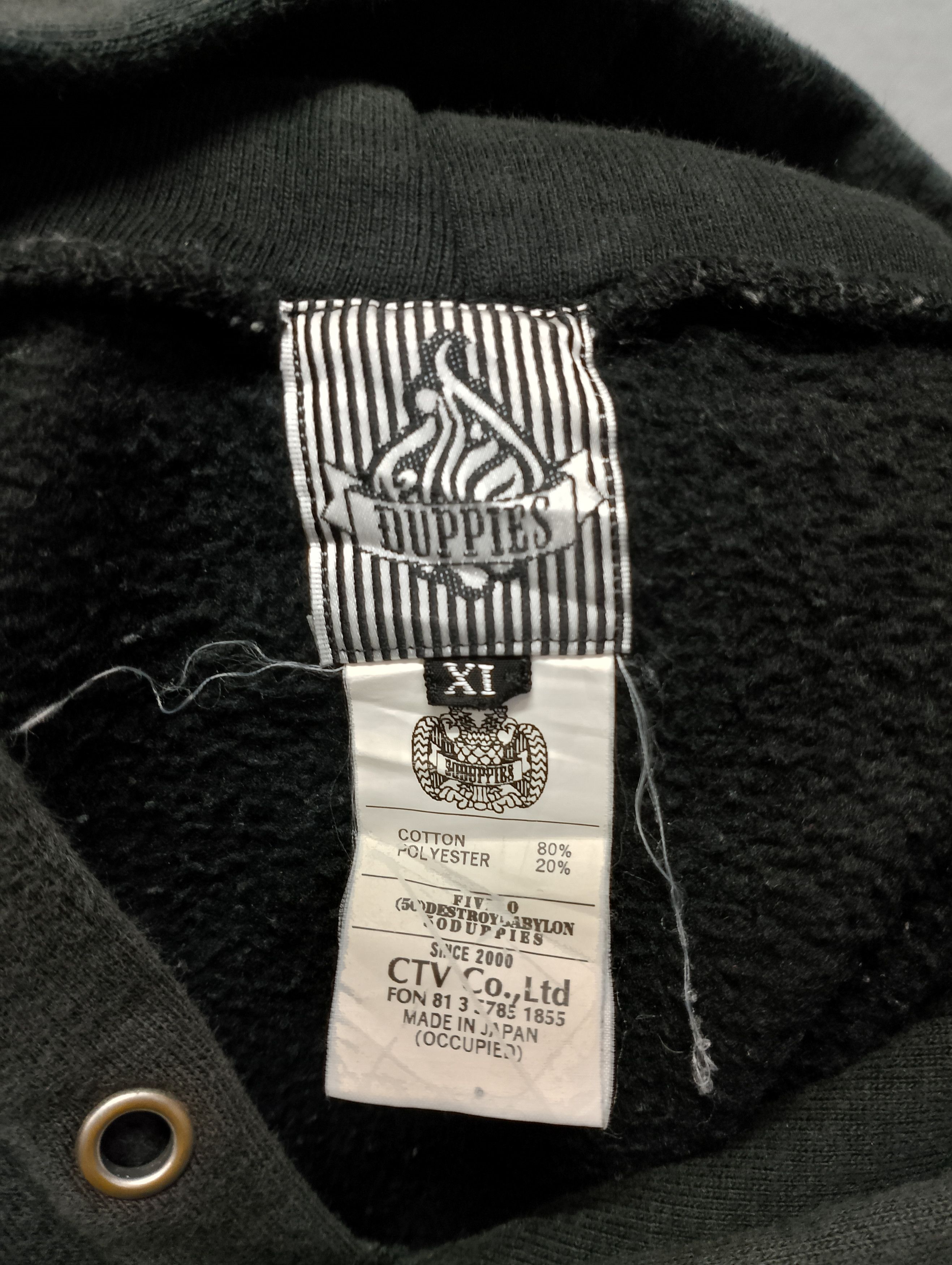 Japanese Brand Vintage 00s DUPPIES FIVE O Camo Hoodie Made in Japan Size US XL / EU 56 / 4 - 4 Thumbnail