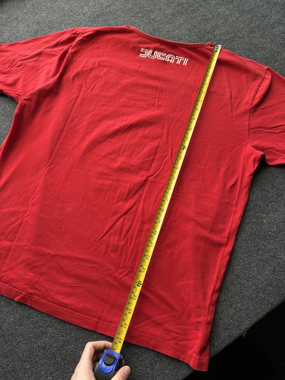 Ducati DUCATI 🚨 RACING RED TEE BIG LOGO MOTORCYCLE MOTO SPORT Size US XL / EU 56 / 4 - 12 Thumbnail