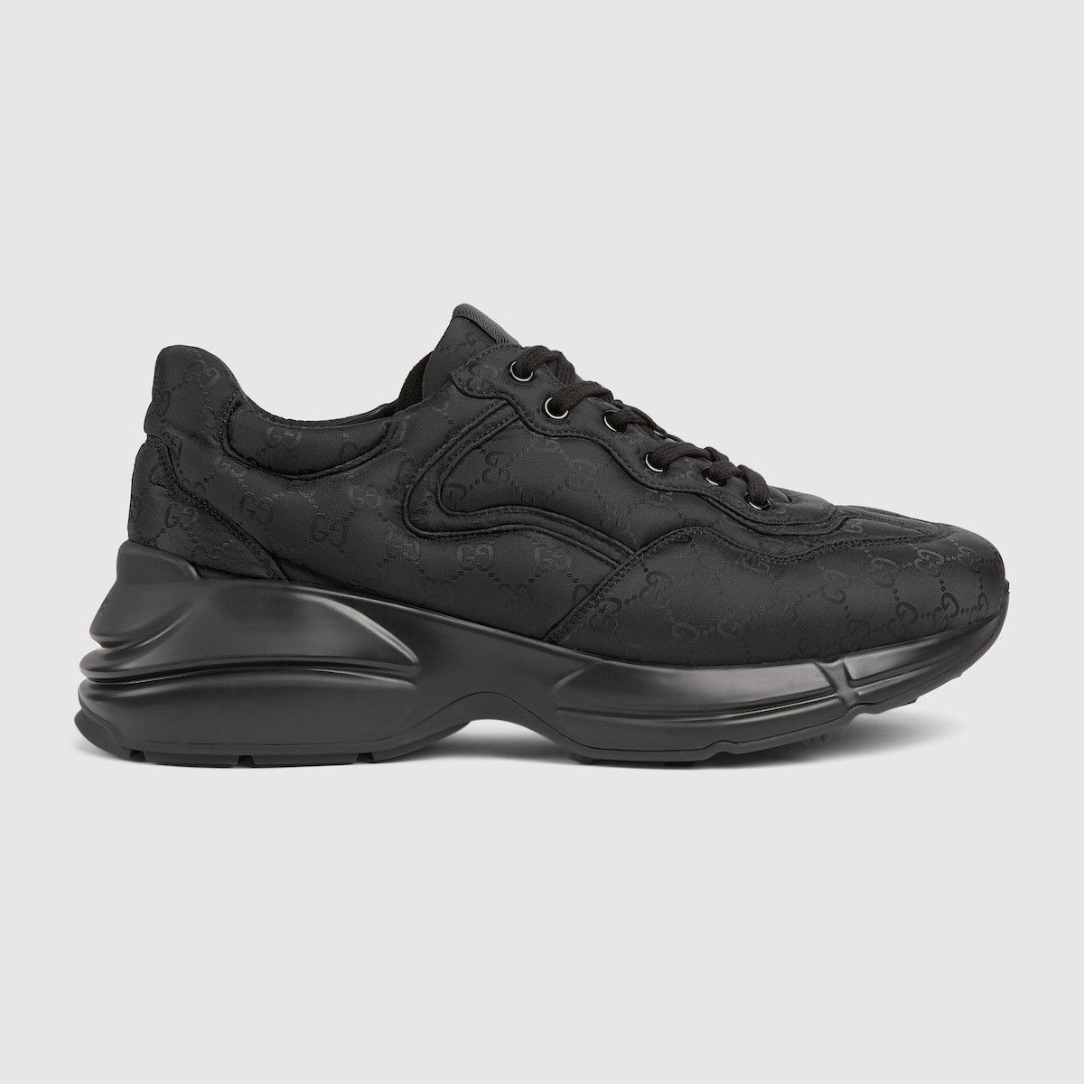 Gucci o1s1wg110225 GG Rhyton Sneakers in Black Size US 14 / EU 47 - 1 Thumbnail