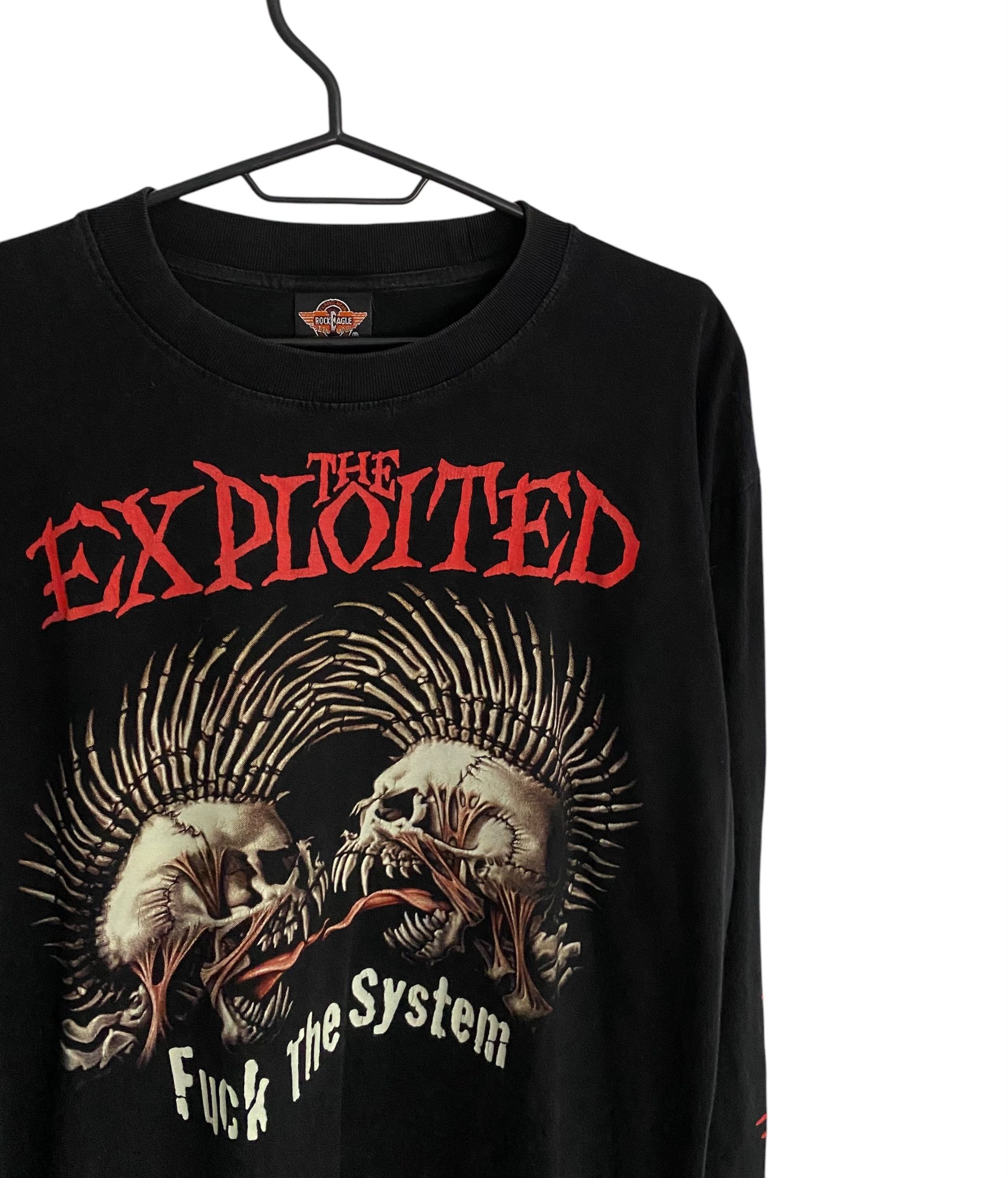 Band Tees × Vintage The Exploited Fuck the System vintage longsleeve Size US L / EU 52-54 / 3 - 3 Thumbnail