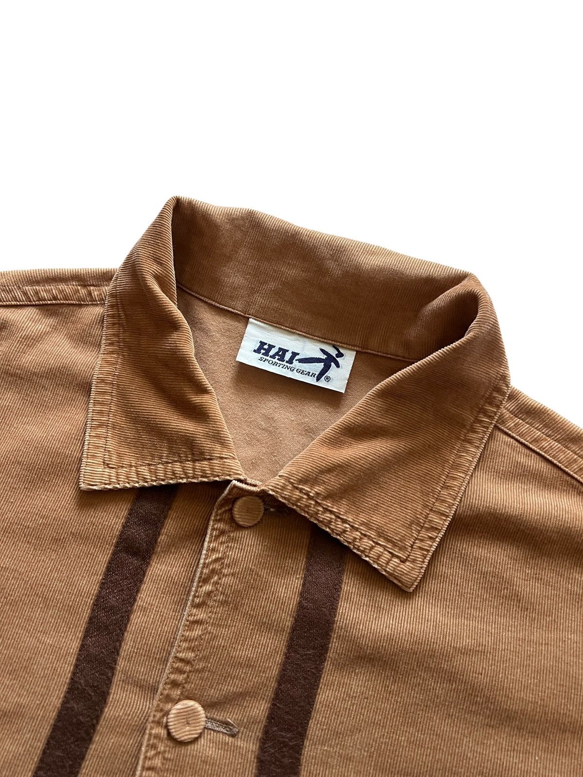 Hai Sporting Gear 1990s Hai Sporting Gear Issey Miyake Corduroy Button Shirt Size US L / EU 52-54 / 3 - 3 Thumbnail
