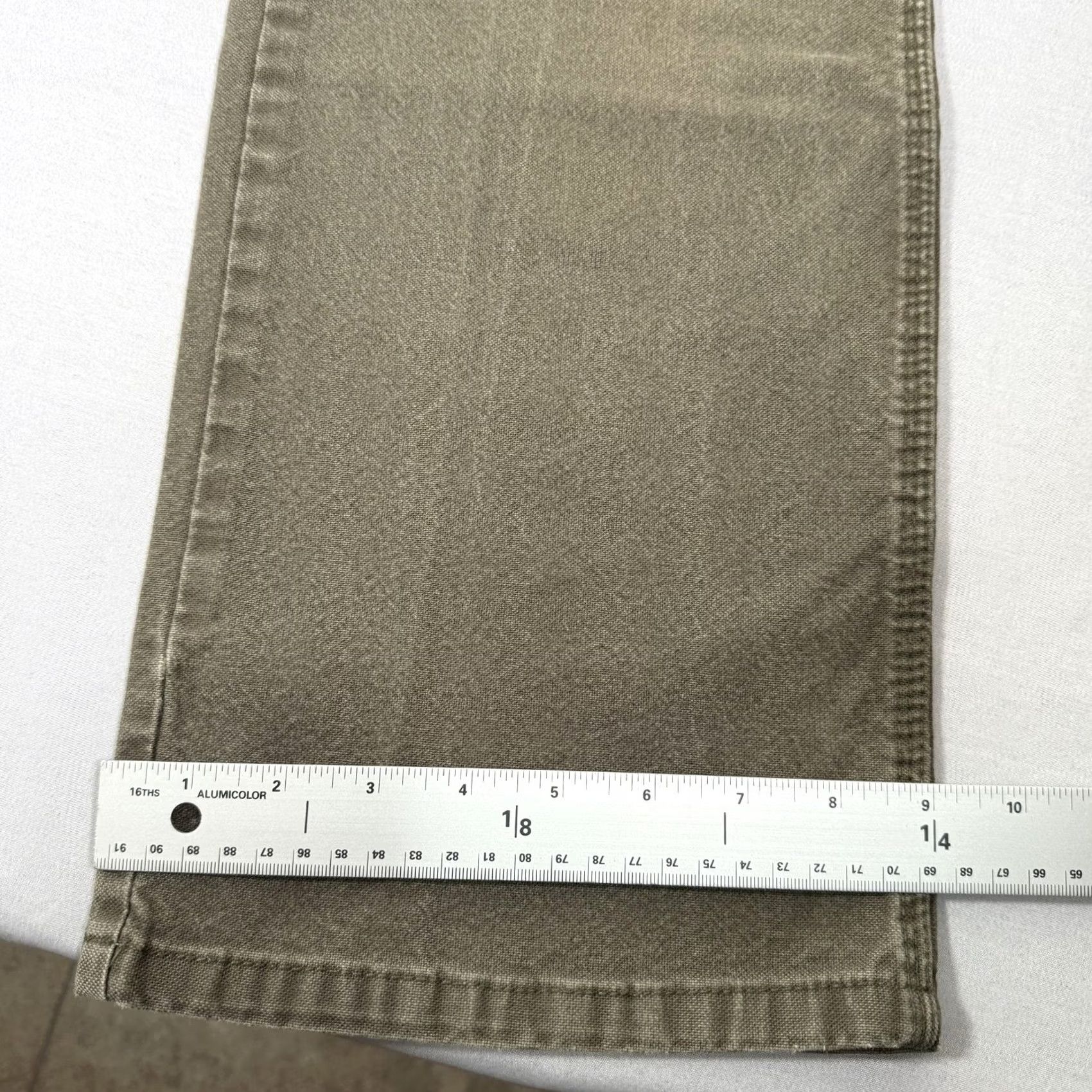 Dickies Dickies Pants Mens 33x32 Green Canvas Carpenter Straight Fit Stretch Workwear Pants Mens Green Canvas Carpenter Straight Fit 33x32 Regular” Size US 33 - 6 Thumbnail