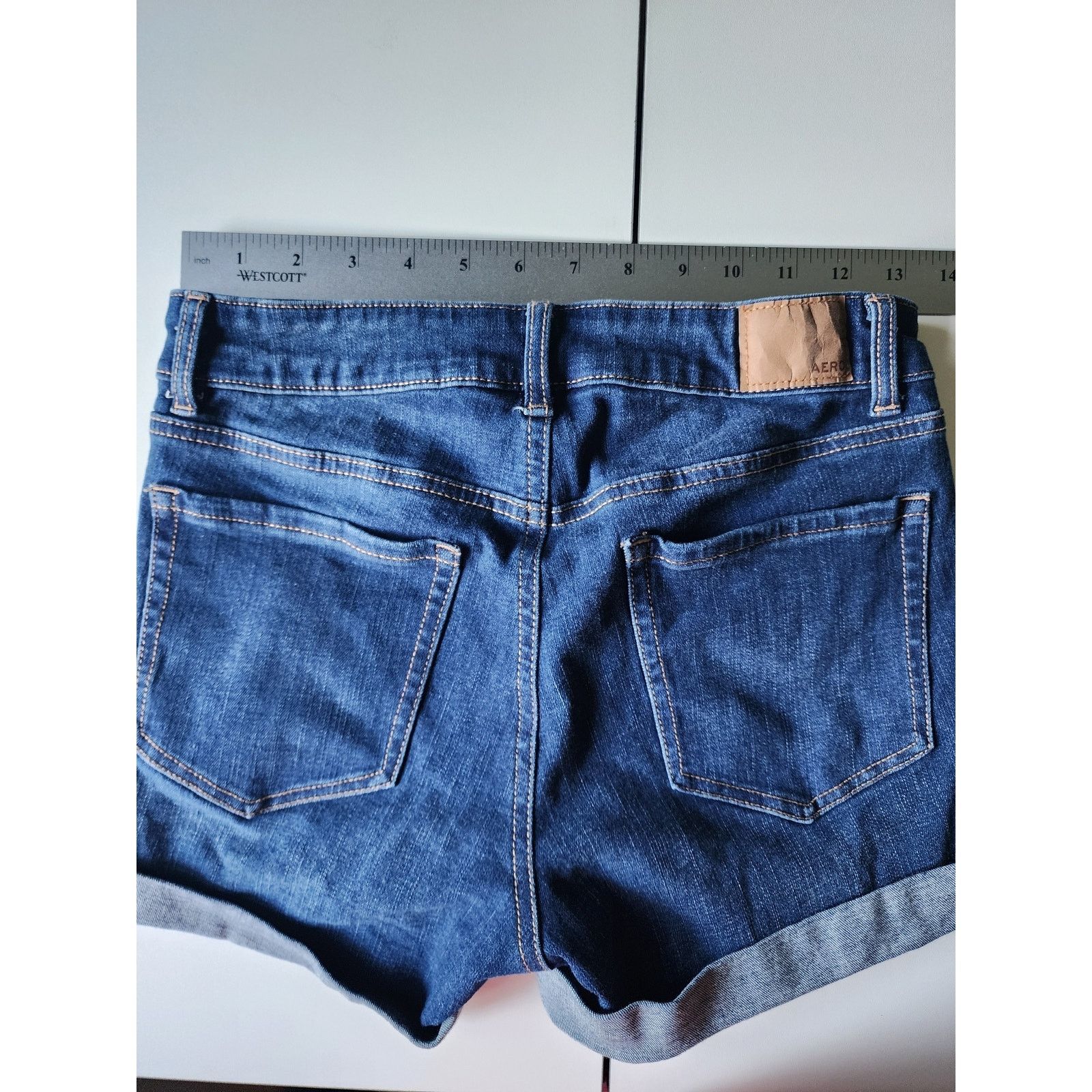 Aeropostale Set of 3 Aeropostale High Rise Midi Shorts Junior 2 Size 26" / US 2 / IT 38 - 4 Thumbnail