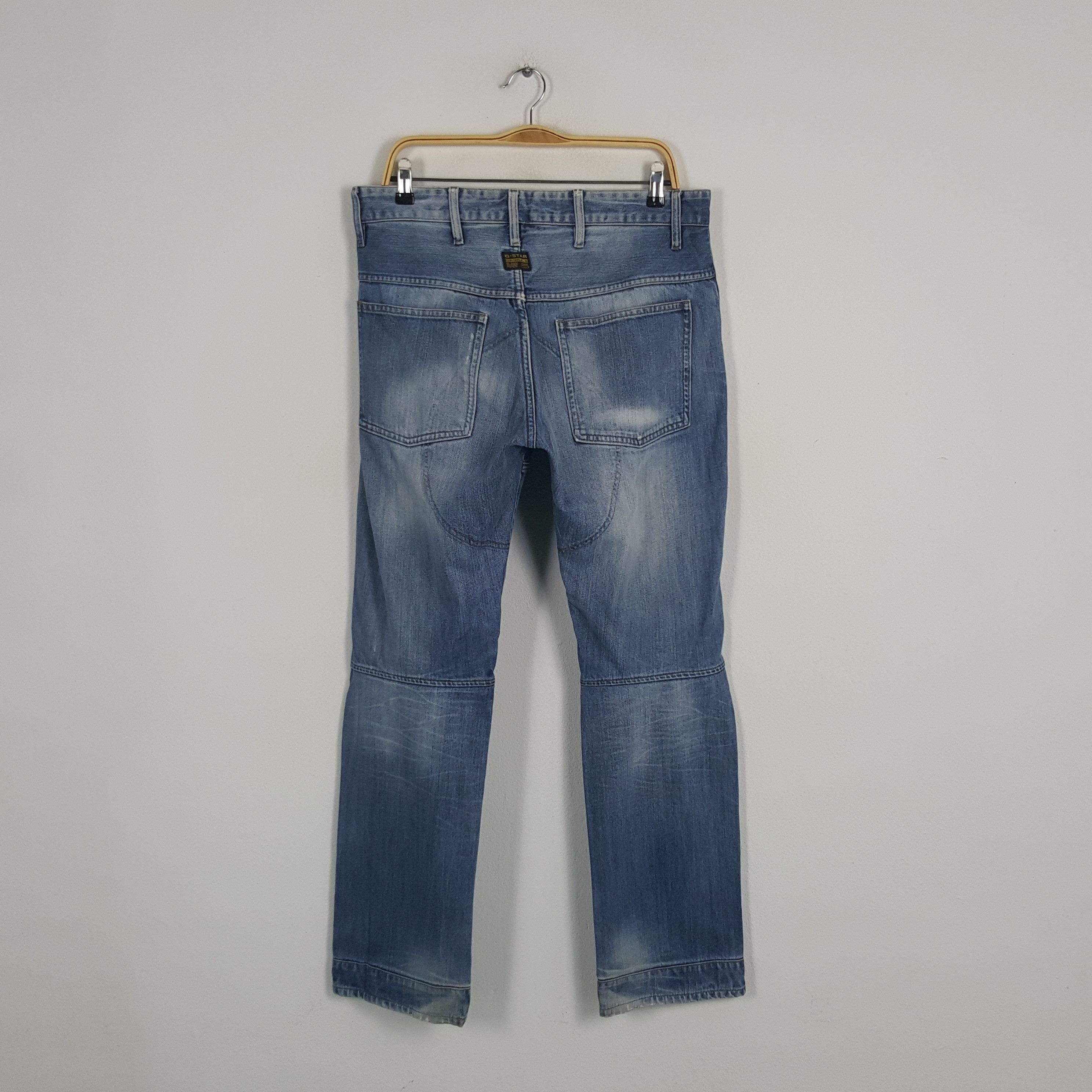 G-Star × Vintage Vintage G-Star Raw Japanese Brand Bikers Style Denim Jeans Size US 34 / EU 50 - 4 Thumbnail