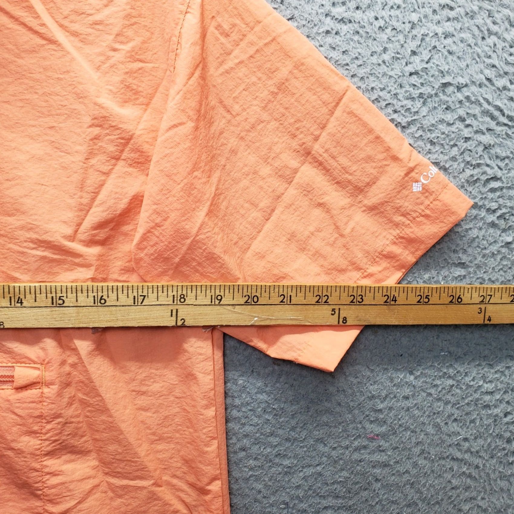 Vintage Columbia Womens M Orange Short Sleeve 1/2 Zip Boundless Trek Shirt Size M Size 32" / US 10 / IT 46 - 3 Thumbnail