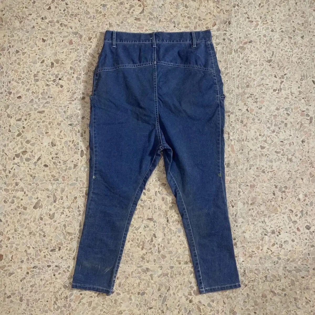Issey Miyake MERCIBEAUCOUP BY ISSEY MIYAKE EAR DESIGN DROP CROTCH DENIM Size US 32 / EU 48 - 8 Thumbnail