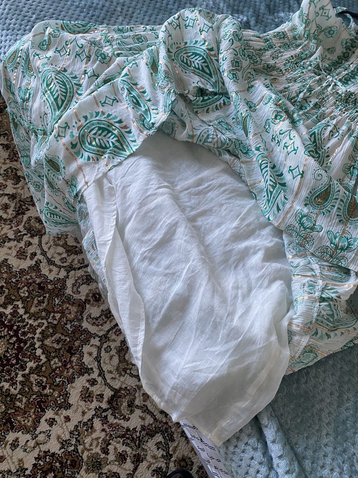 Other Me 2 Magic Anthropologie Boho Paisely summer Maxi Dress NWT Size XL / US 12-14 / IT 48-50 - 13 Thumbnail