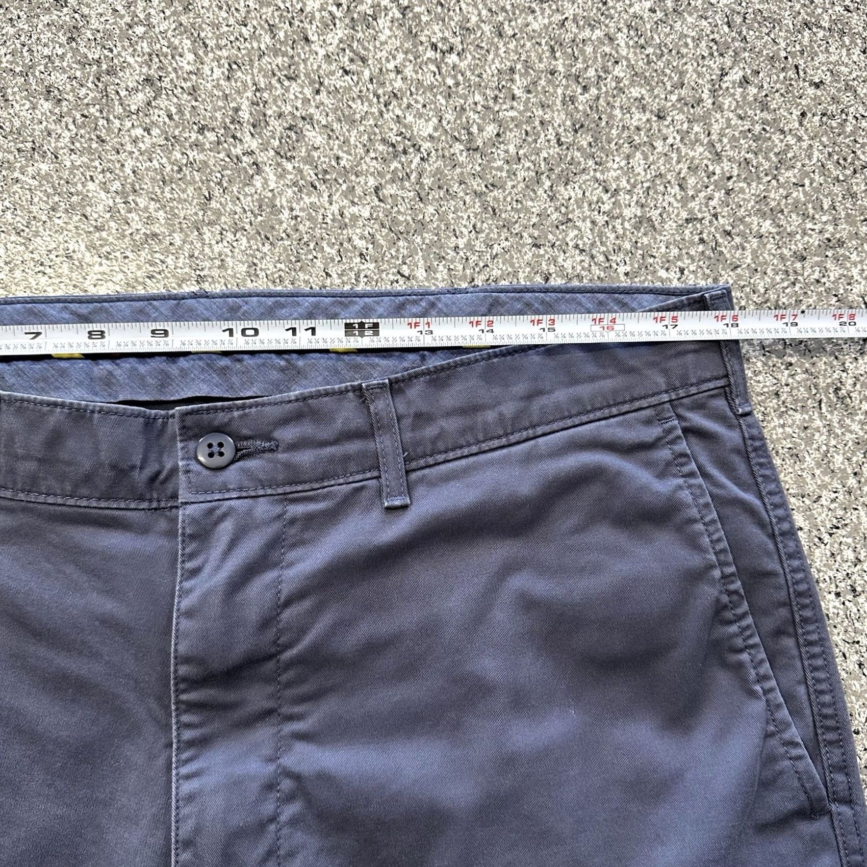 Cremieux Cremieux Pants Men 35x30 Blue Flat Front Chino Stretch Slim Relaxed Regular Trousers Size US 35 - 6 Thumbnail