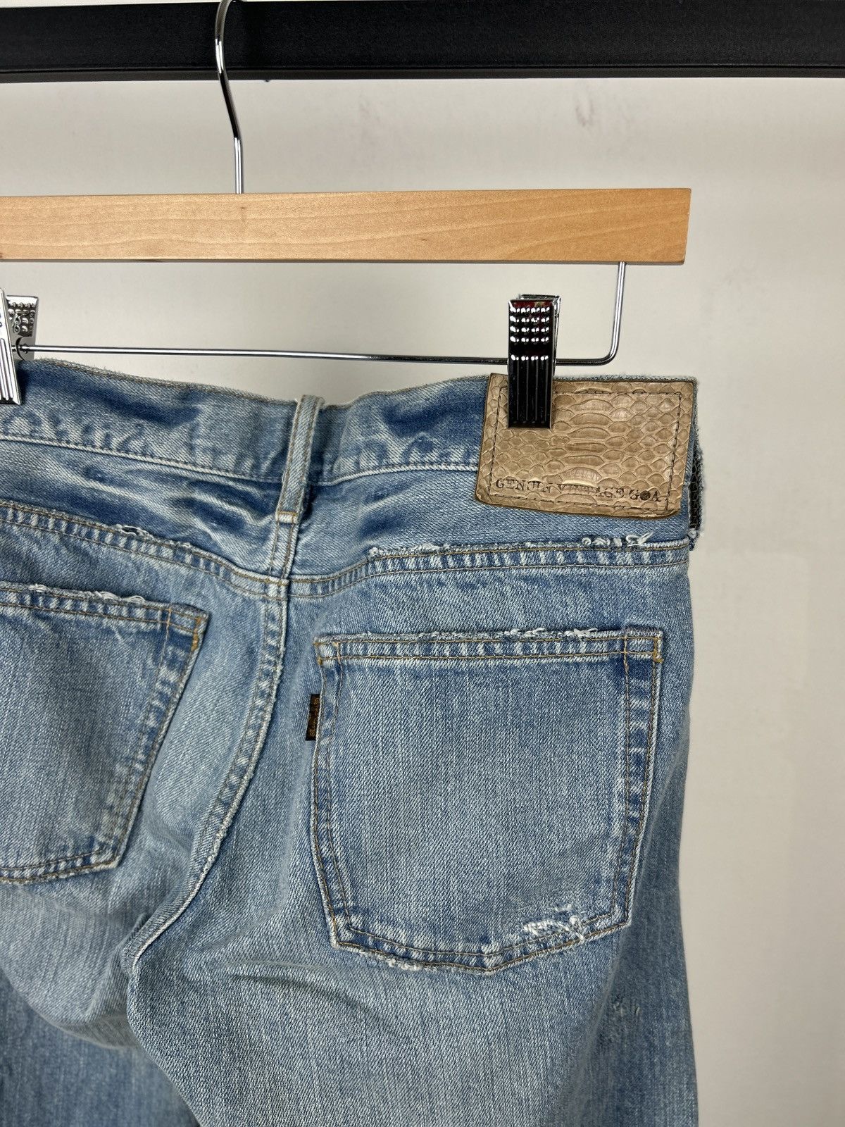 Japanese Brand genuine vintage g.o.a selvedge jeans Size US 30 / EU 46 - 14 Thumbnail