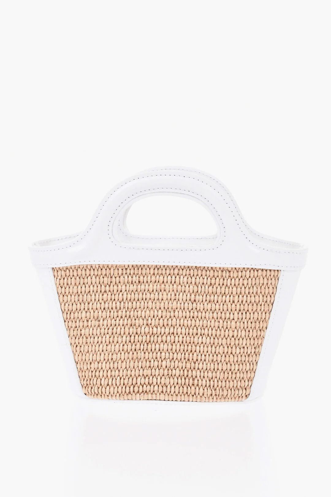 Marni og1mm0326 Size: OS / Raffia and Leather Mini Handbag White Size ONE SIZE - 2 Thumbnail
