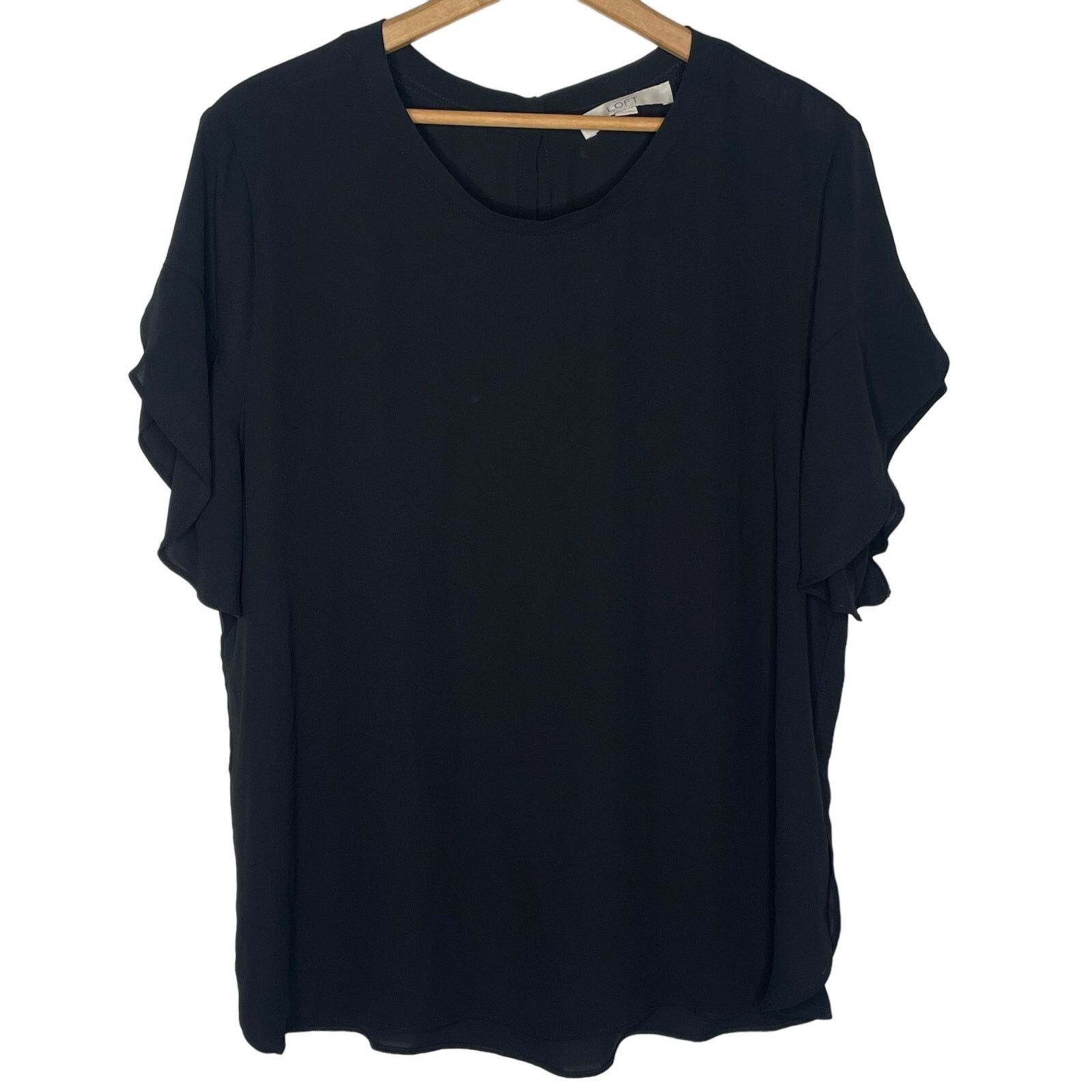 Loft Ann Taylor Loft Black Blouse Size XL / US 12-14 / IT 48-50 - 1 Thumbnail