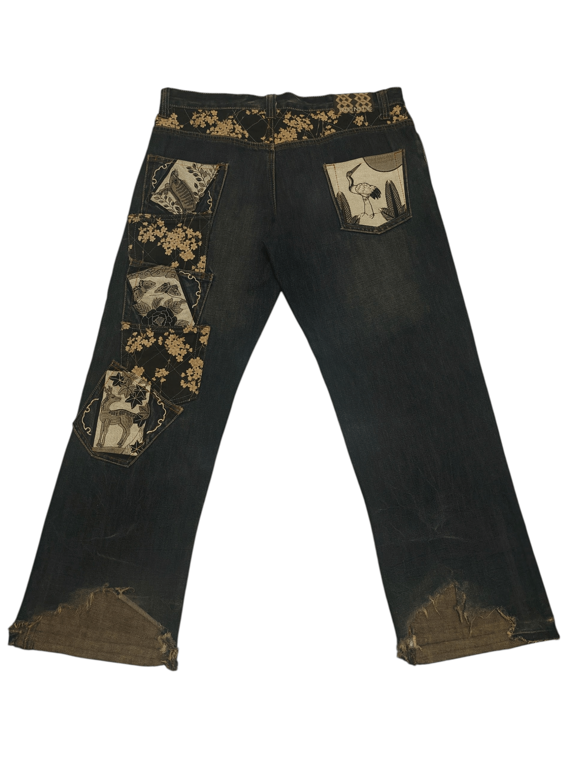 Karakuri Tamashii Rare Infinity Back Pocket Embroidered Karakuri style Size US 38 / EU 54 - 1 Thumbnail