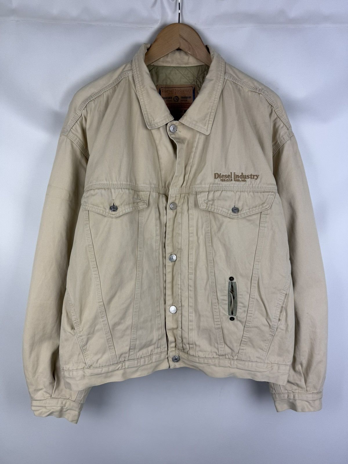 Diesel Diesel Industry Vintage Quilted Lined Trucker Jacket Size XL Size US XL / EU 56 / 4 - 1 Thumbnail