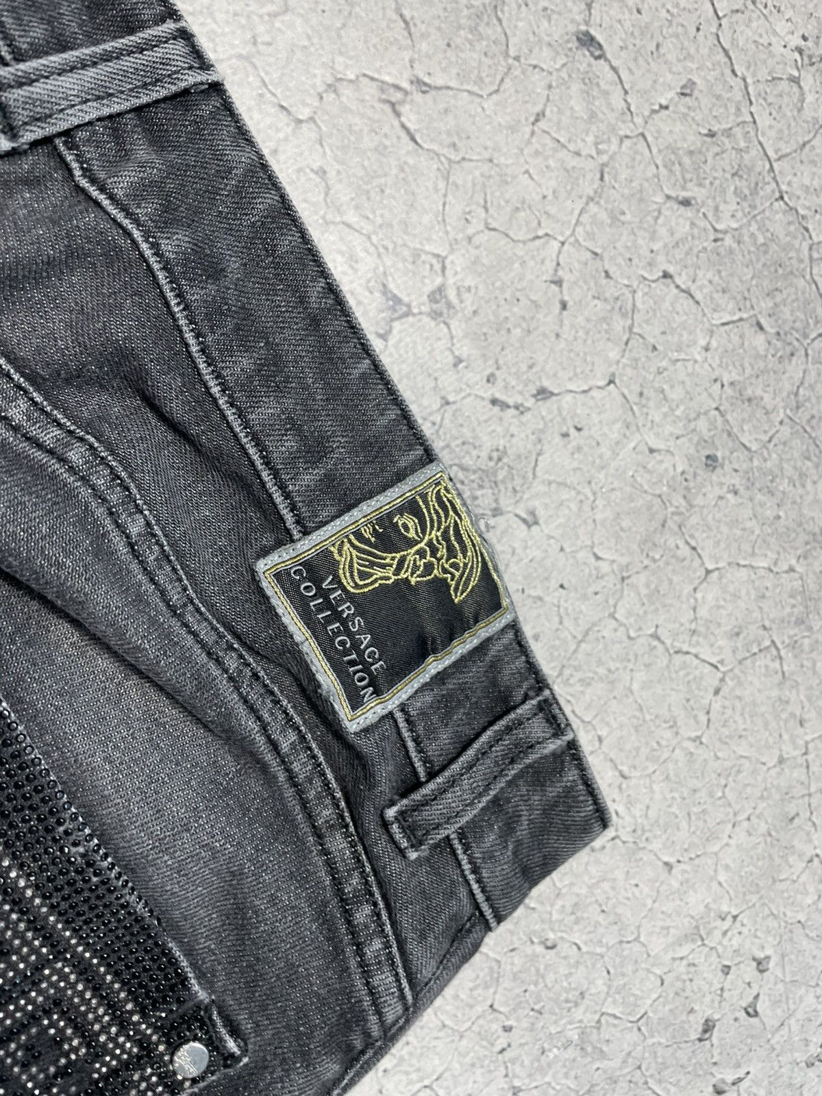 Versace Jeans Couture Versace Collection Big Logo Jeans Denim Luxury Rare Size US 30 / EU 46 - 11 Thumbnail