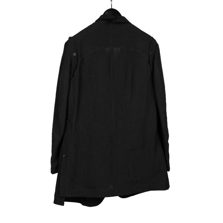 Y’s Yohji Yamamoto red and orange check two button peak lapel blazer - mens S M