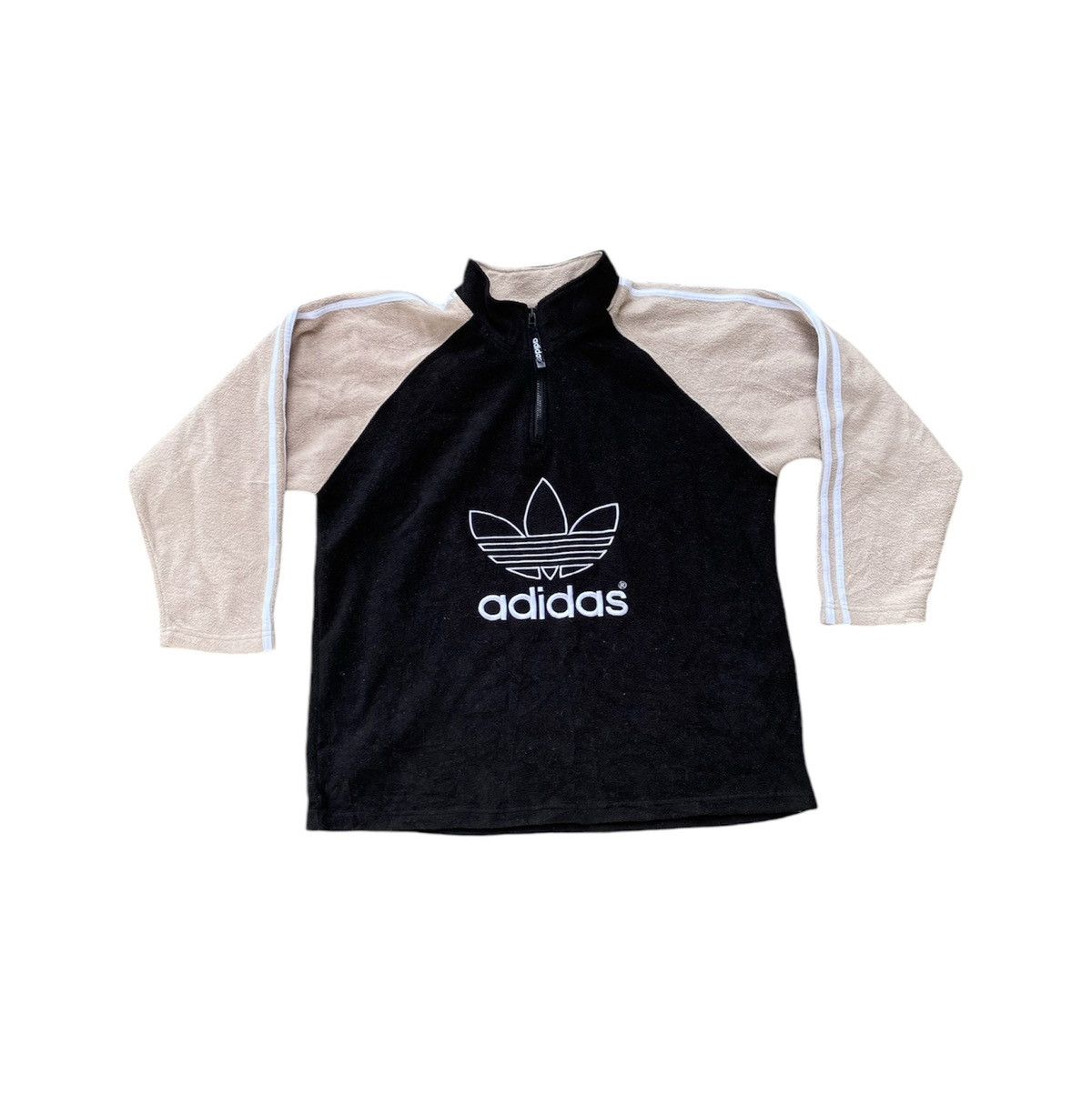 Adidas Center Big Logo Half Zip Fleece