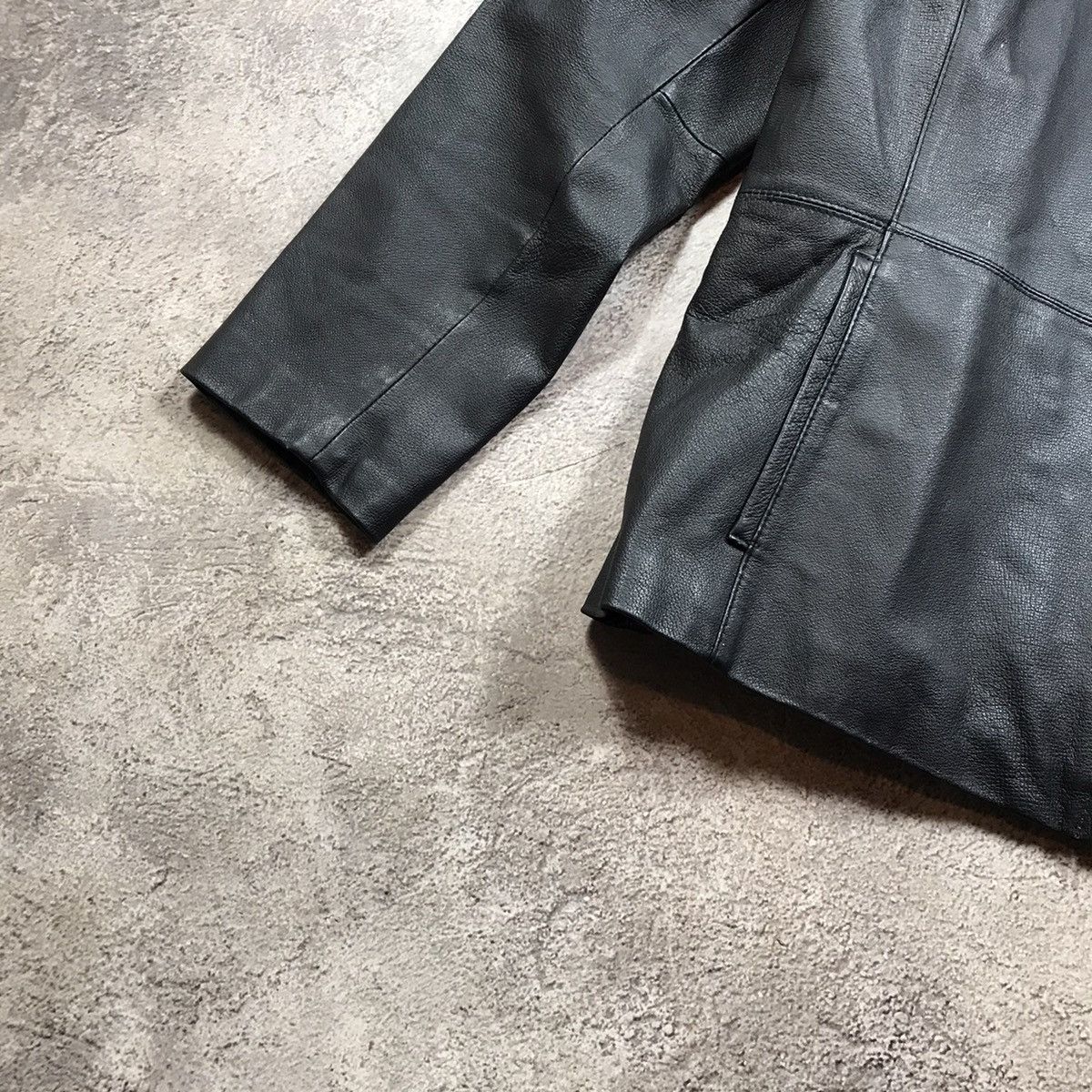 If Six Was Nine VINTAGE Y2K LEATHER JACKET JAPAN CASUAL STREETWEAR 90s Size L / US 10 / IT 46 - 4 Thumbnail