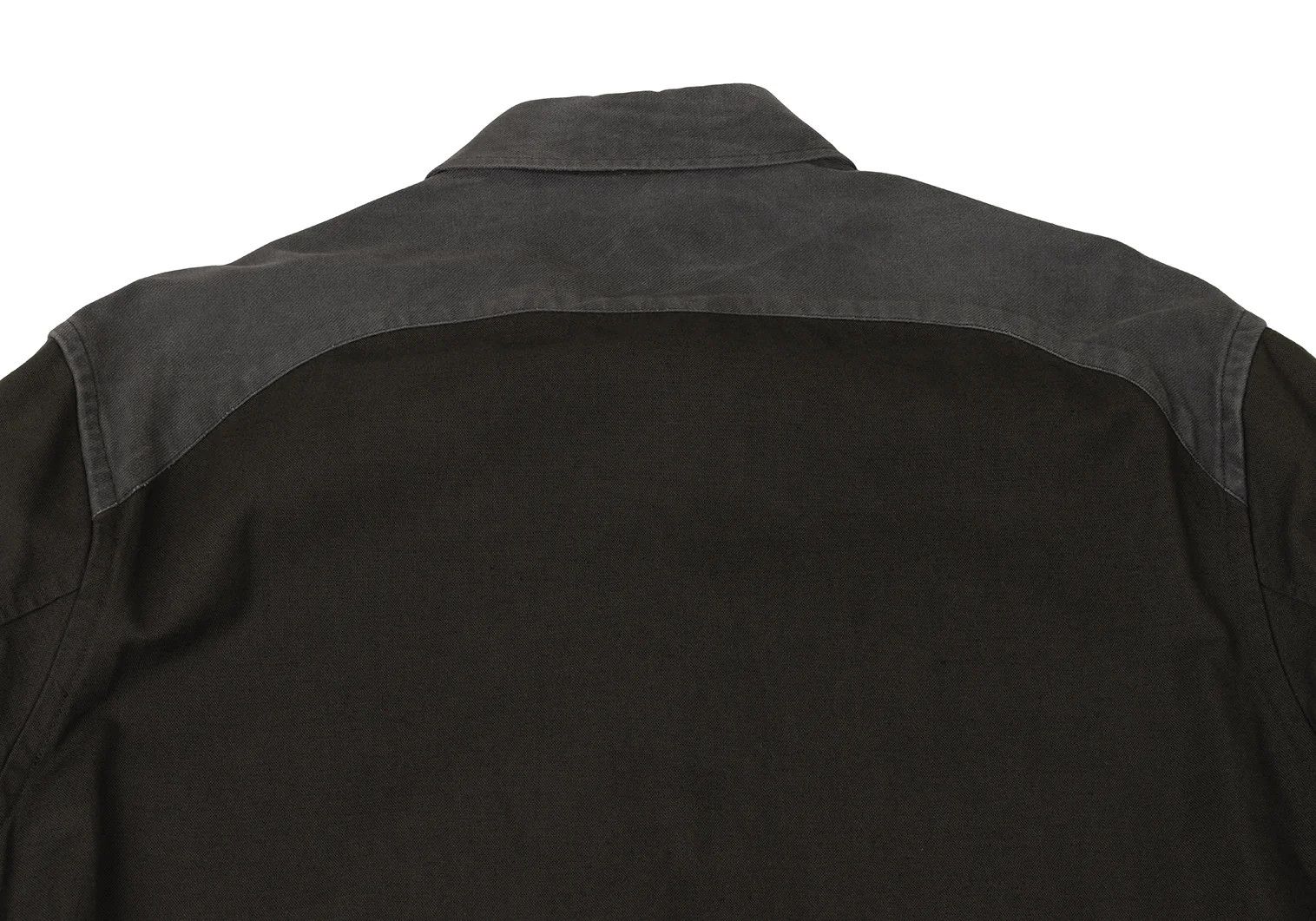 Yohji Yamamoto Yohji Yamamoto Linen Blend Shirt Coat Khaki 3 Size US L / EU 52-54 / 3 - 17 Thumbnail